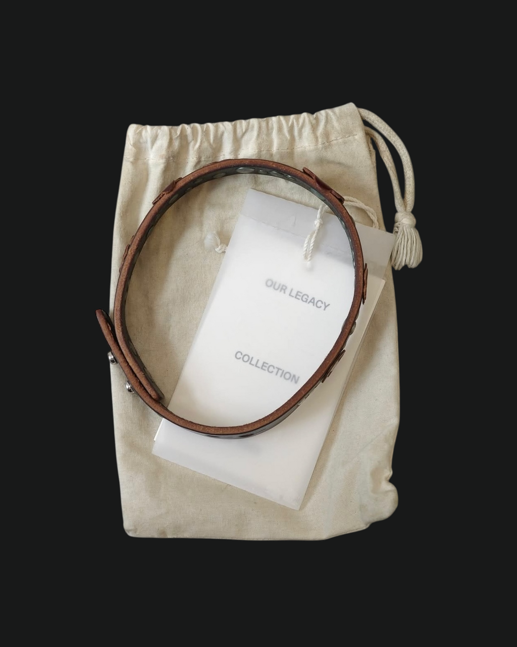 OUR LEGACY FW23 MEADOW LEATHER CHOKER