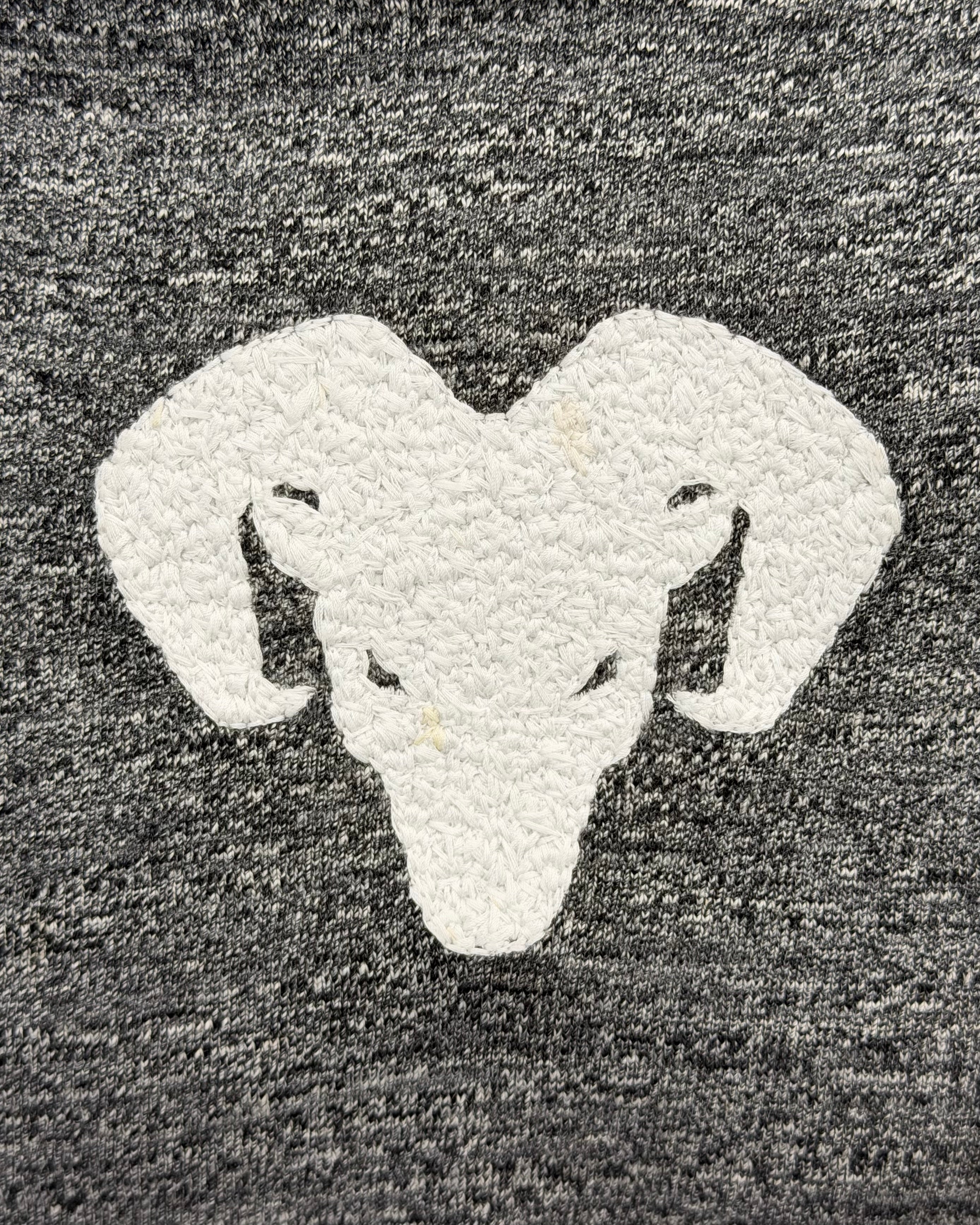 MAISON MARGIELA SS22 DISTRESSED MOCK NECK LONG SLEEVE