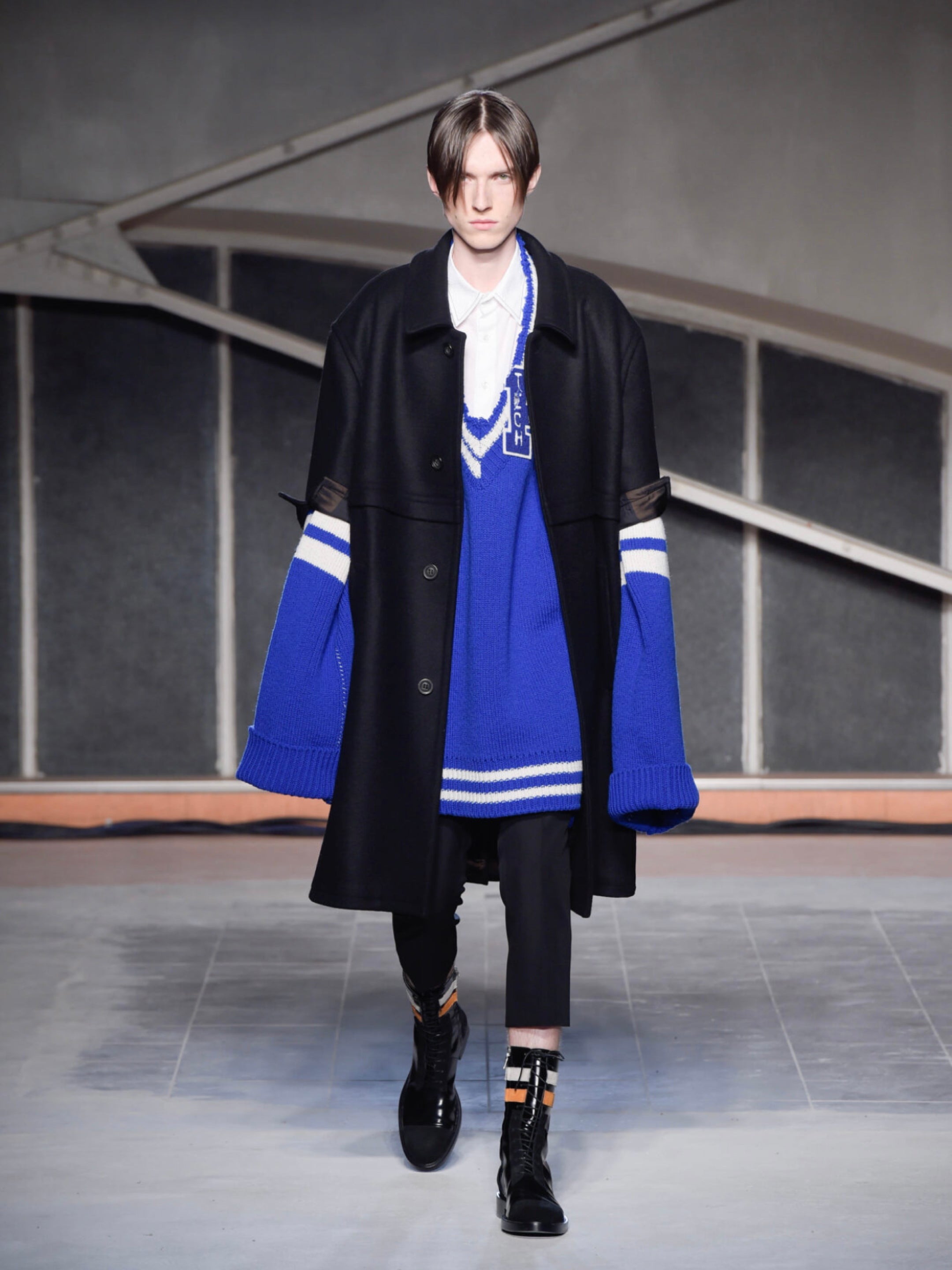 RAF SIMONS AW16 OVERSIZED VARSITY SWEATER