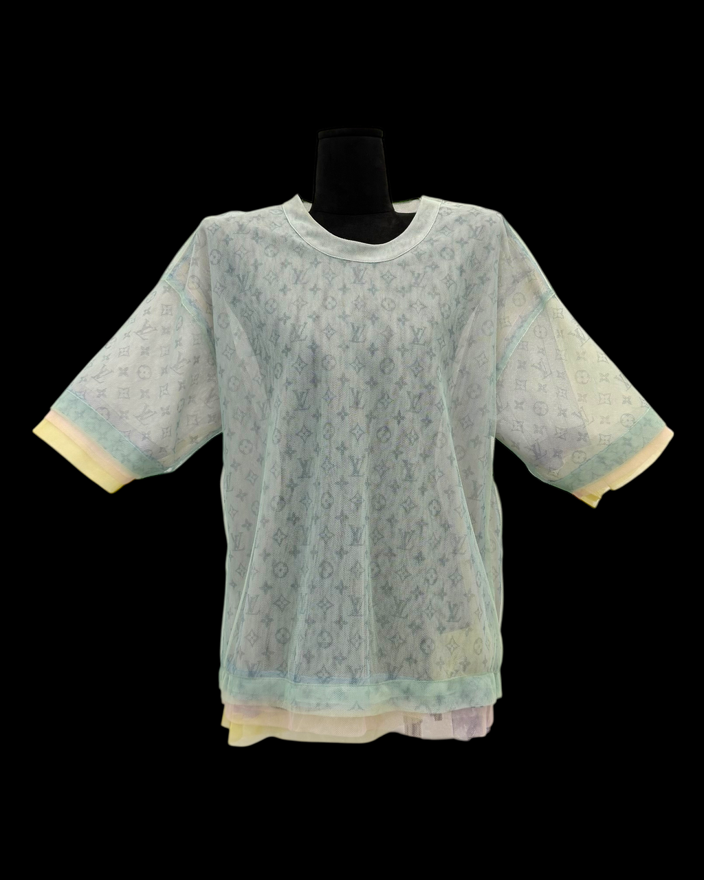 LOUIS VUITTON SS20 MONOGRAM TULLE T-SHIRT