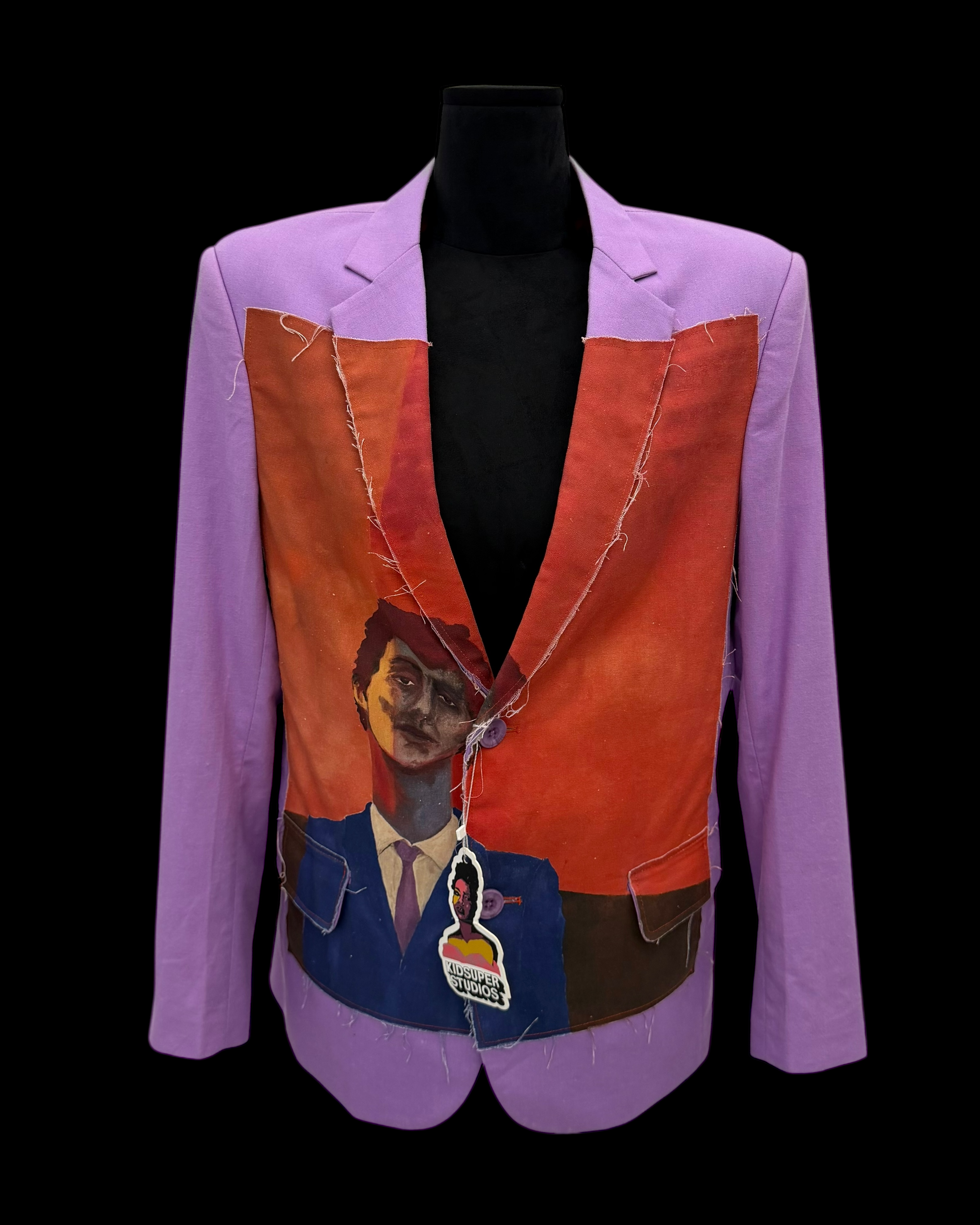 KIDSUPER SS23 A BOY LAVENDER BLAZER