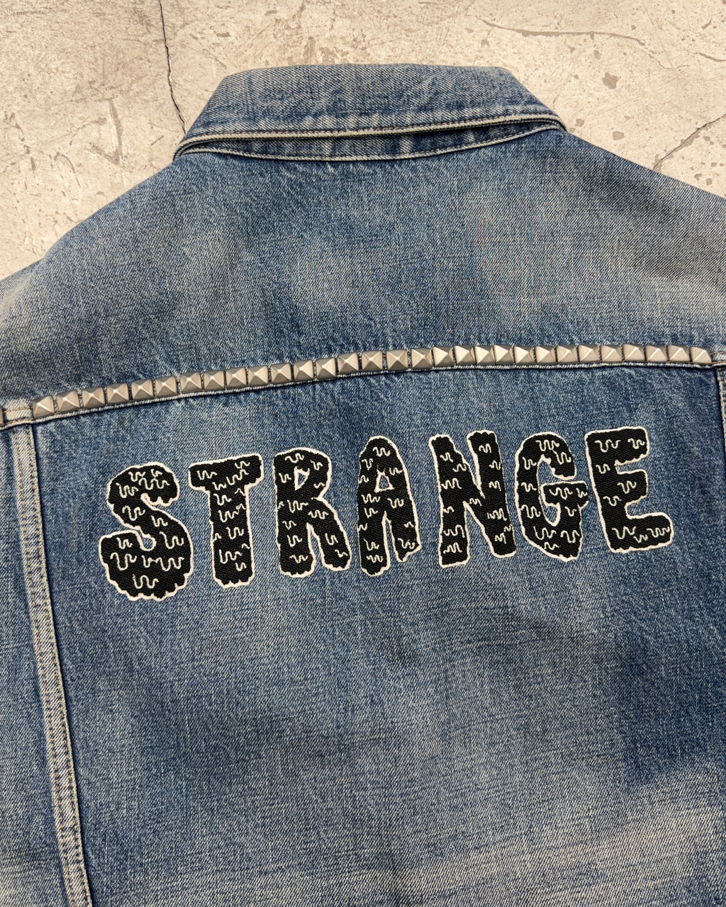 CELINE FW21 STRANGE STUDDED DENIM VEST