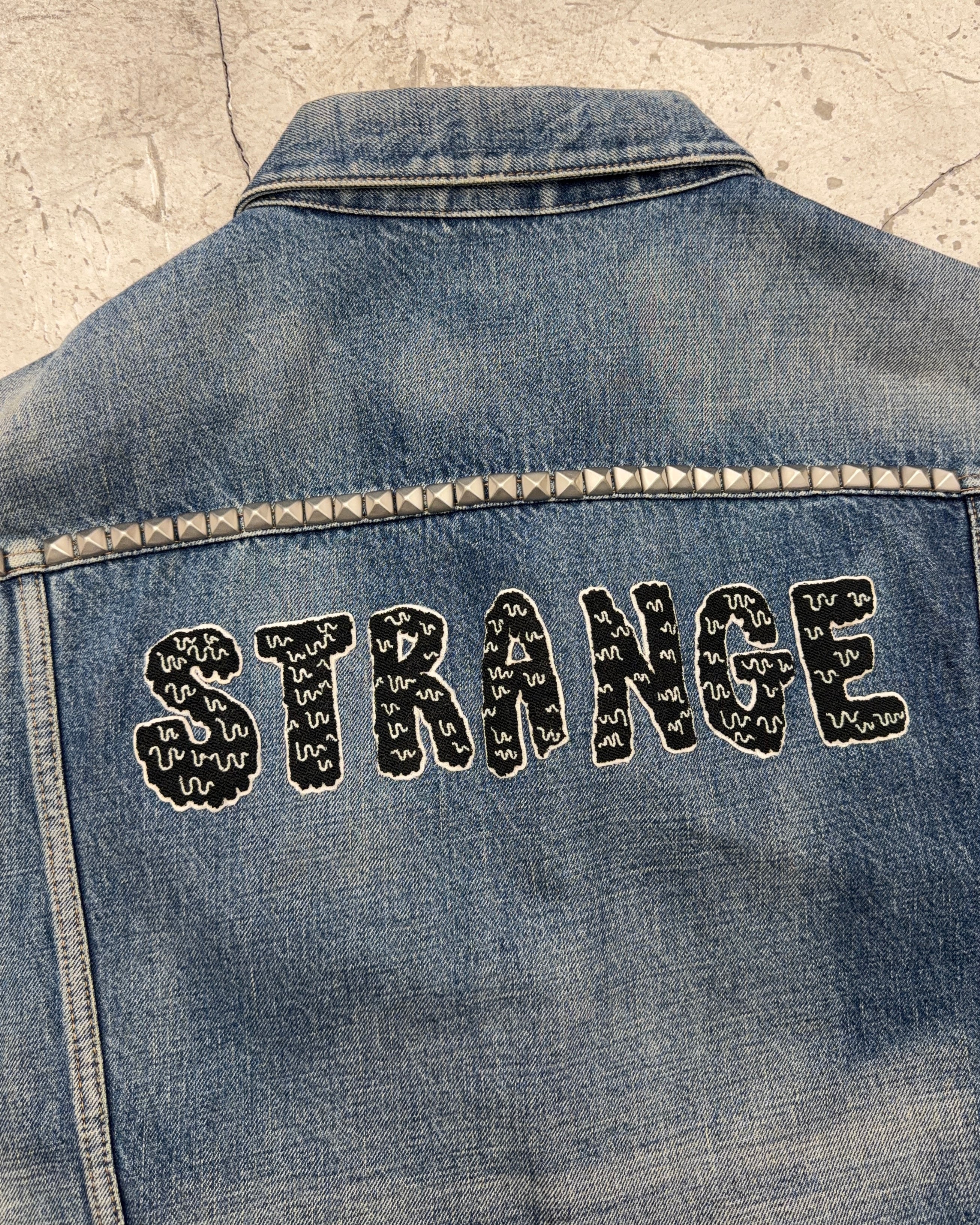 CELINE FW21 STRANGE STUDDED DENIM VEST