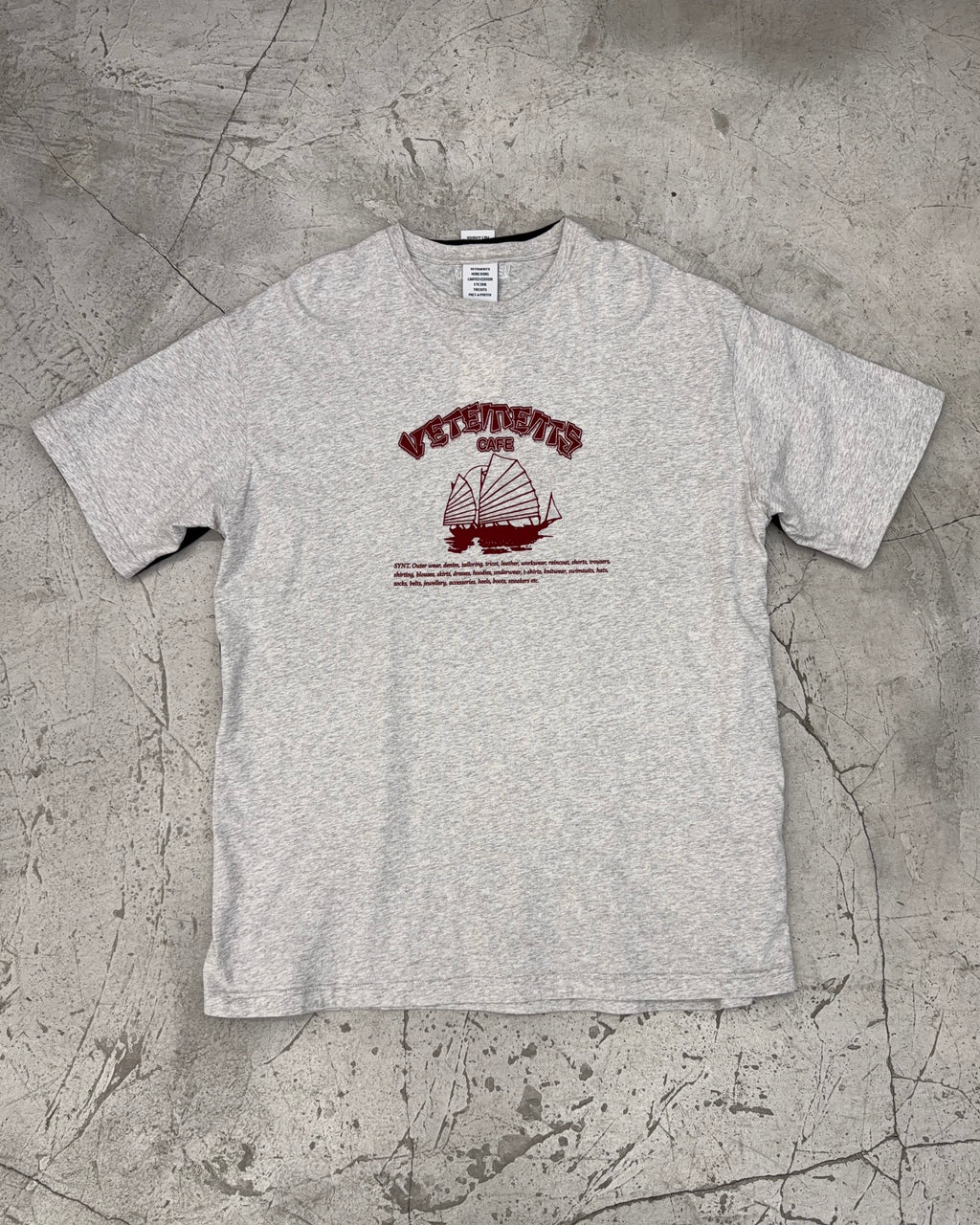 VETEMENTS HONG KONG LIMITED EDITION DOUBLE SIDED TEE