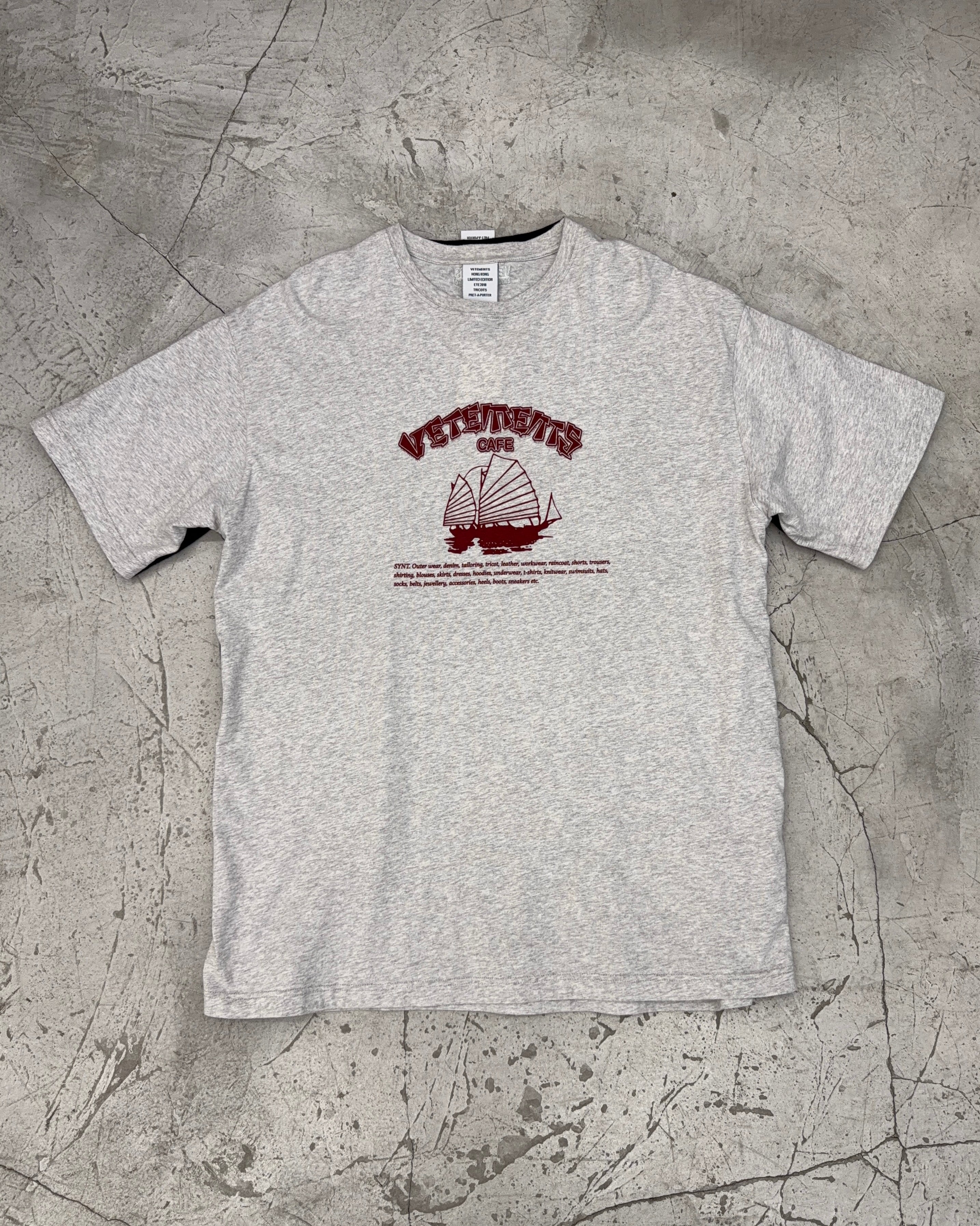 VETEMENTS HONG KONG LIMITED EDITION DOUBLE SIDED TEE