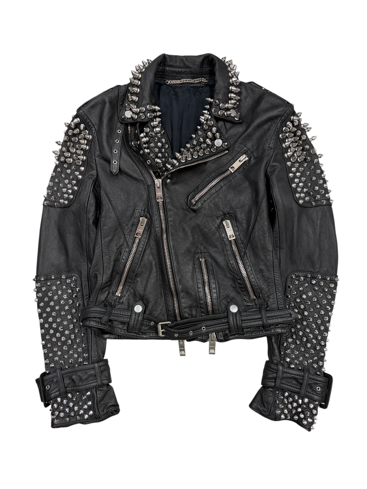 BURBERRY PRORSUM SS11 SPIKED BIKER JACKET