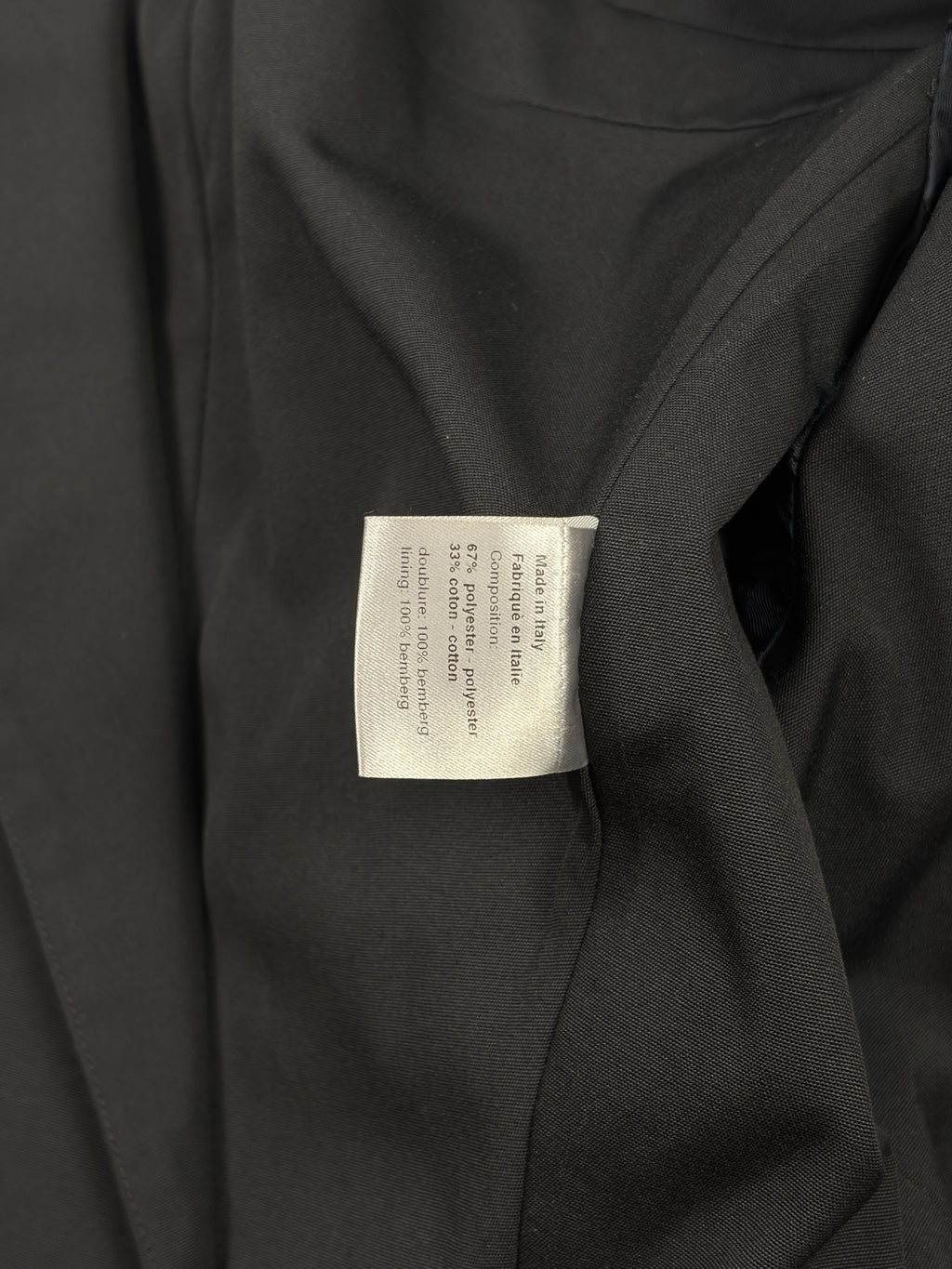 DIOR HOMME SS03 CROPPED TRENCH JACKET