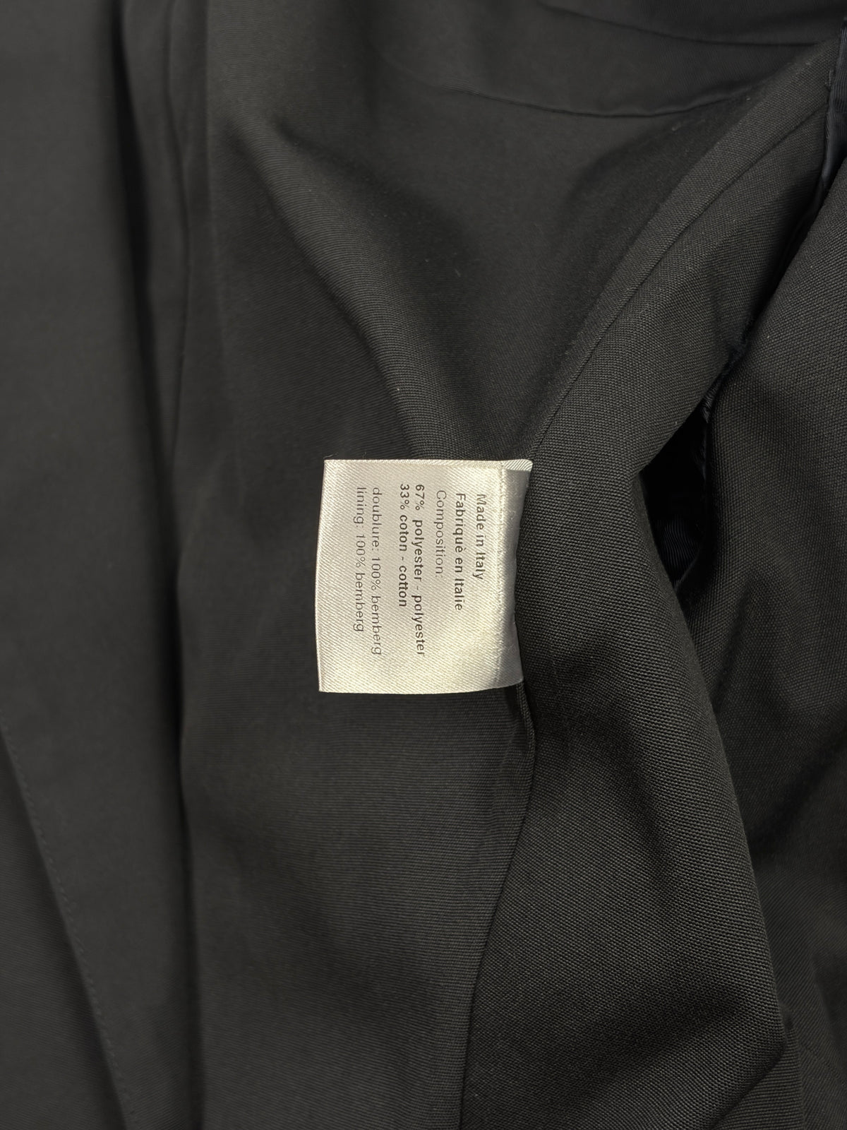 DIOR HOMME SS03 CROPPED TRENCH JACKET