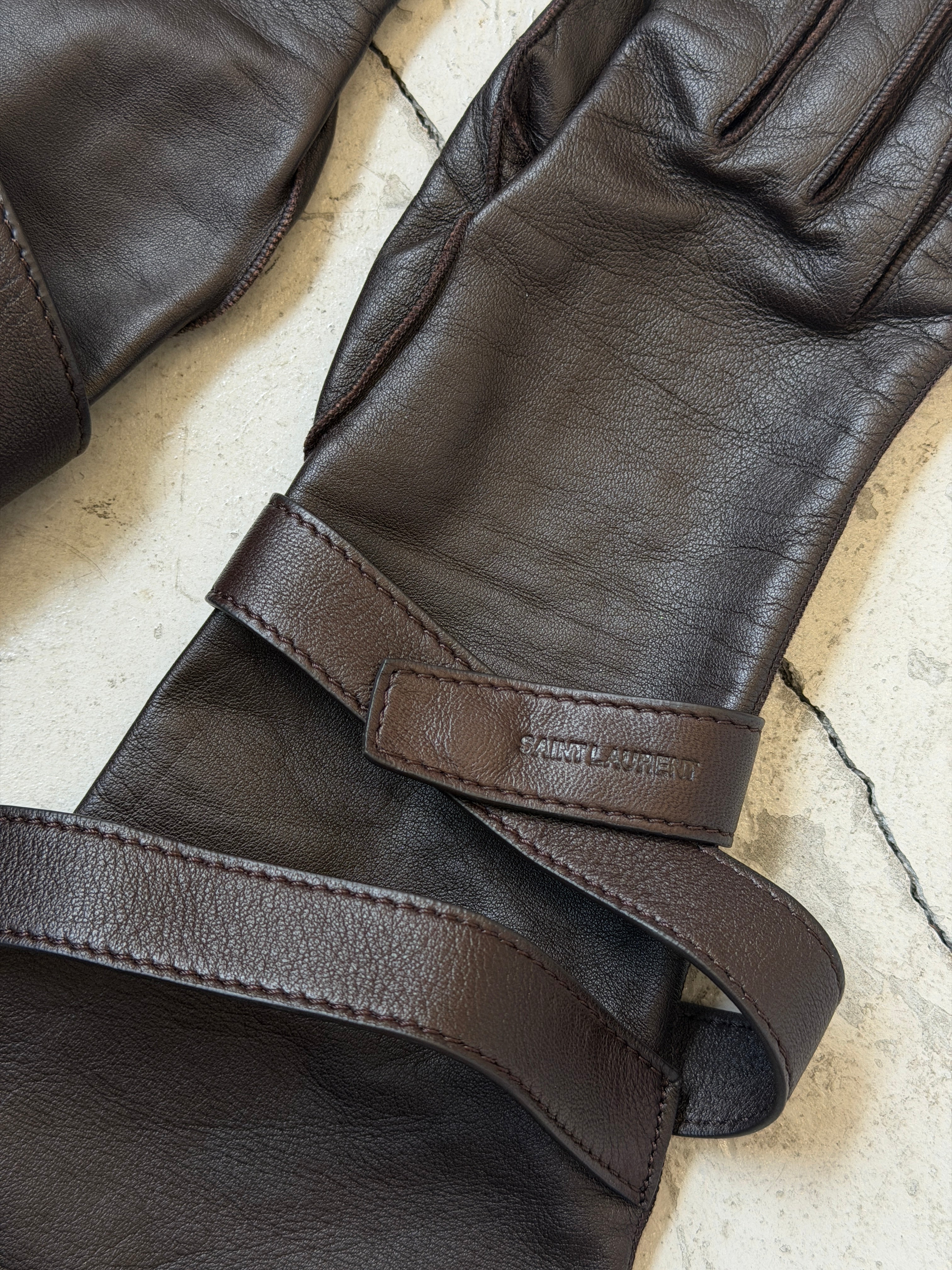 SAINT LAURENT SS24 AVIATOR GLOVES