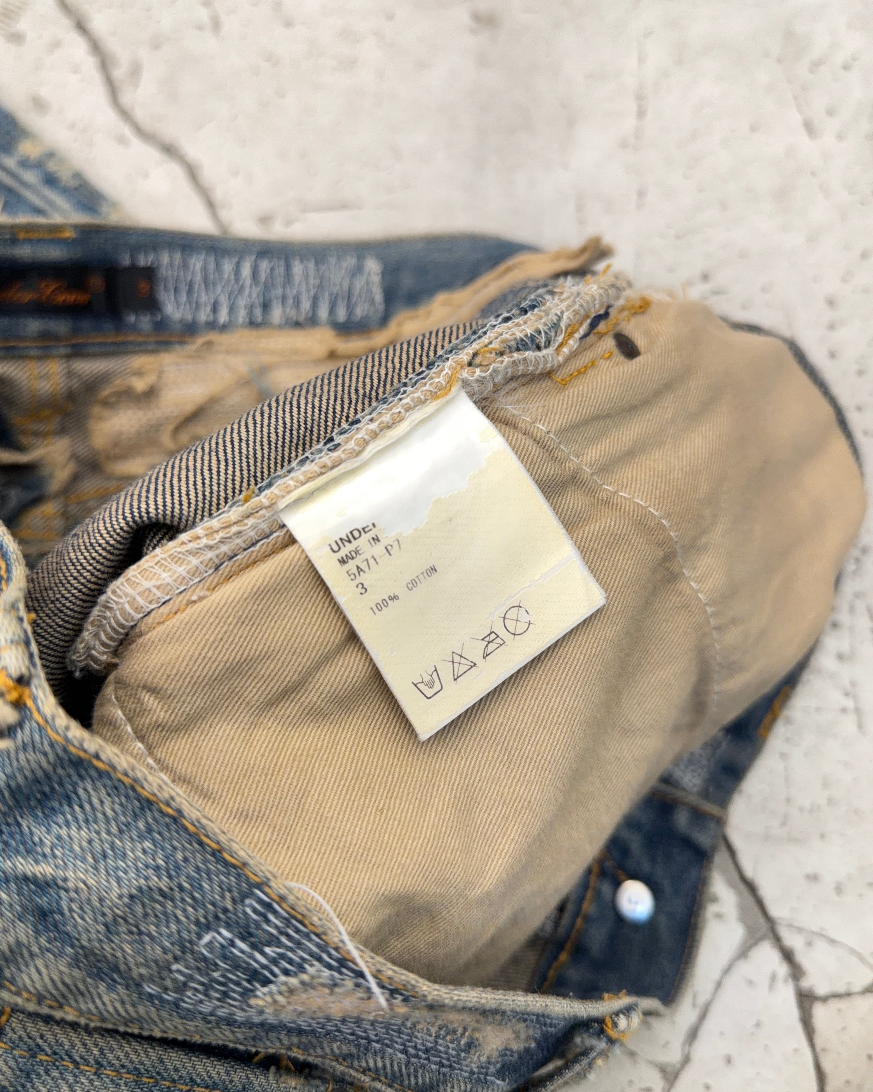 UNDERCOVER FW05 85 ARTS AND CRAFT JEANS