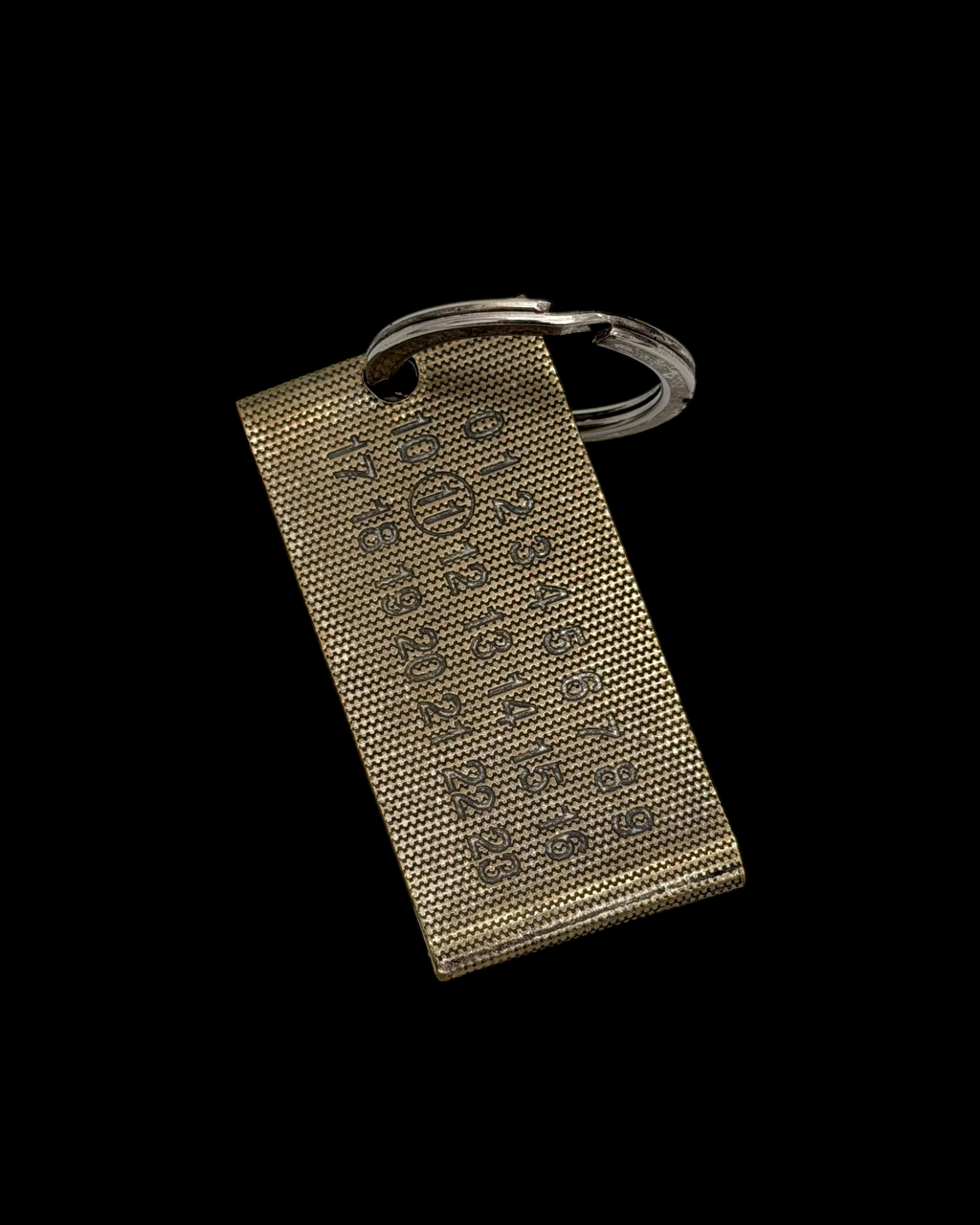 MAISON MARGIELA SS16 METAL TAG KEYCHAIN