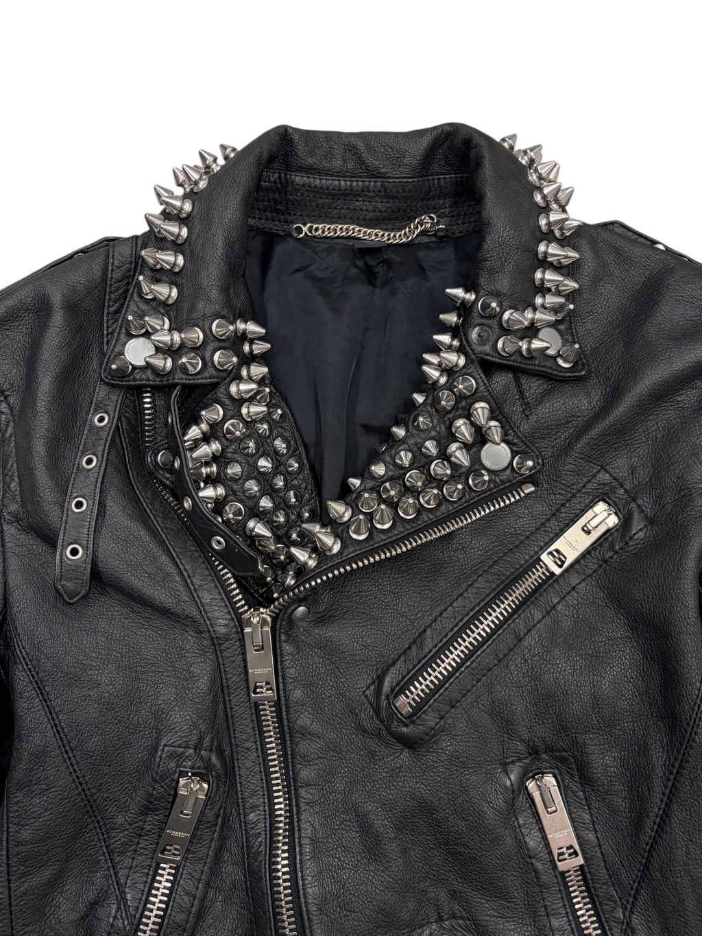BURBERRY PRORSUM SS11 SPIKED BIKER JACKET