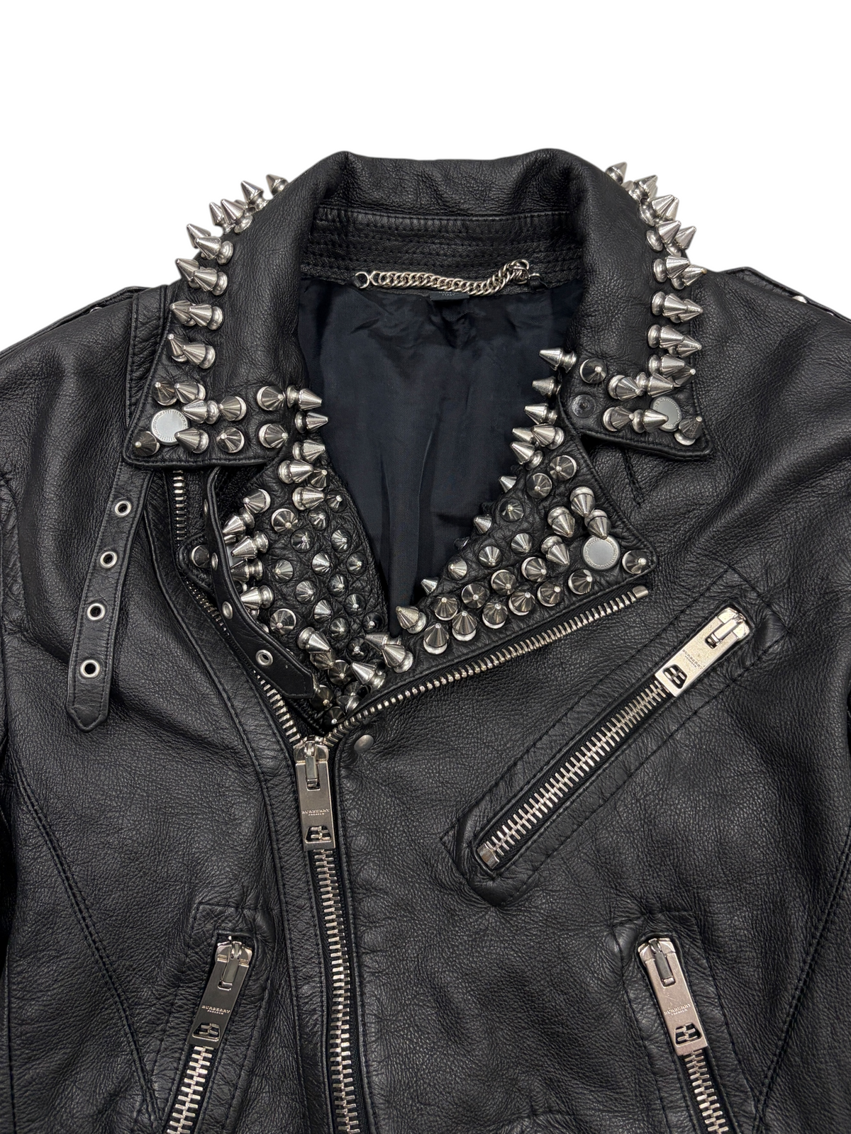 BURBERRY PRORSUM SS11 SPIKED BIKER JACKET