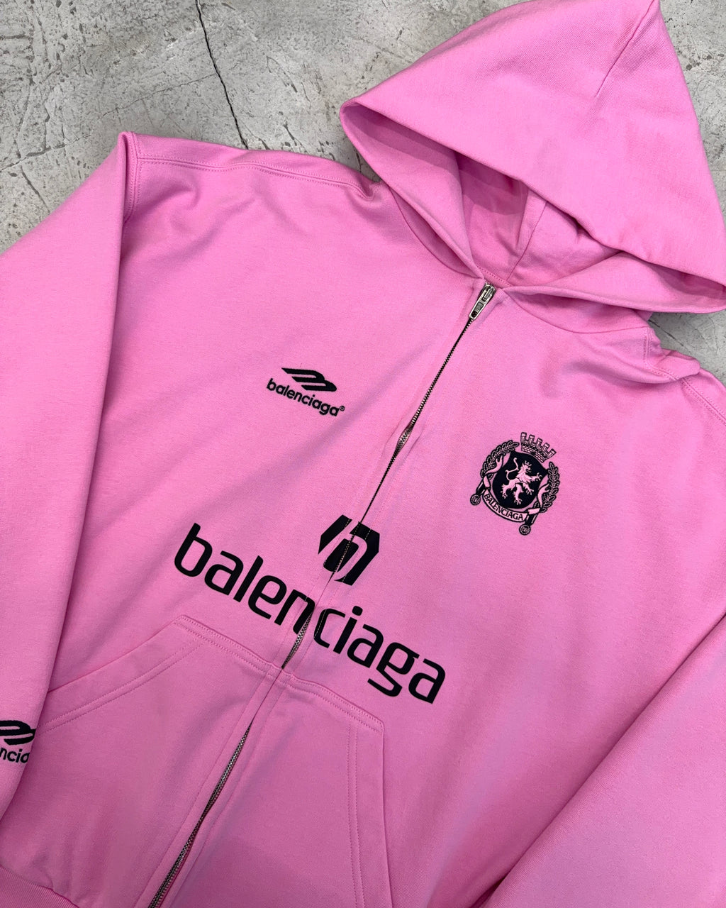 BALENCIAGA SS24 SOCCER ZIP HOODIE
