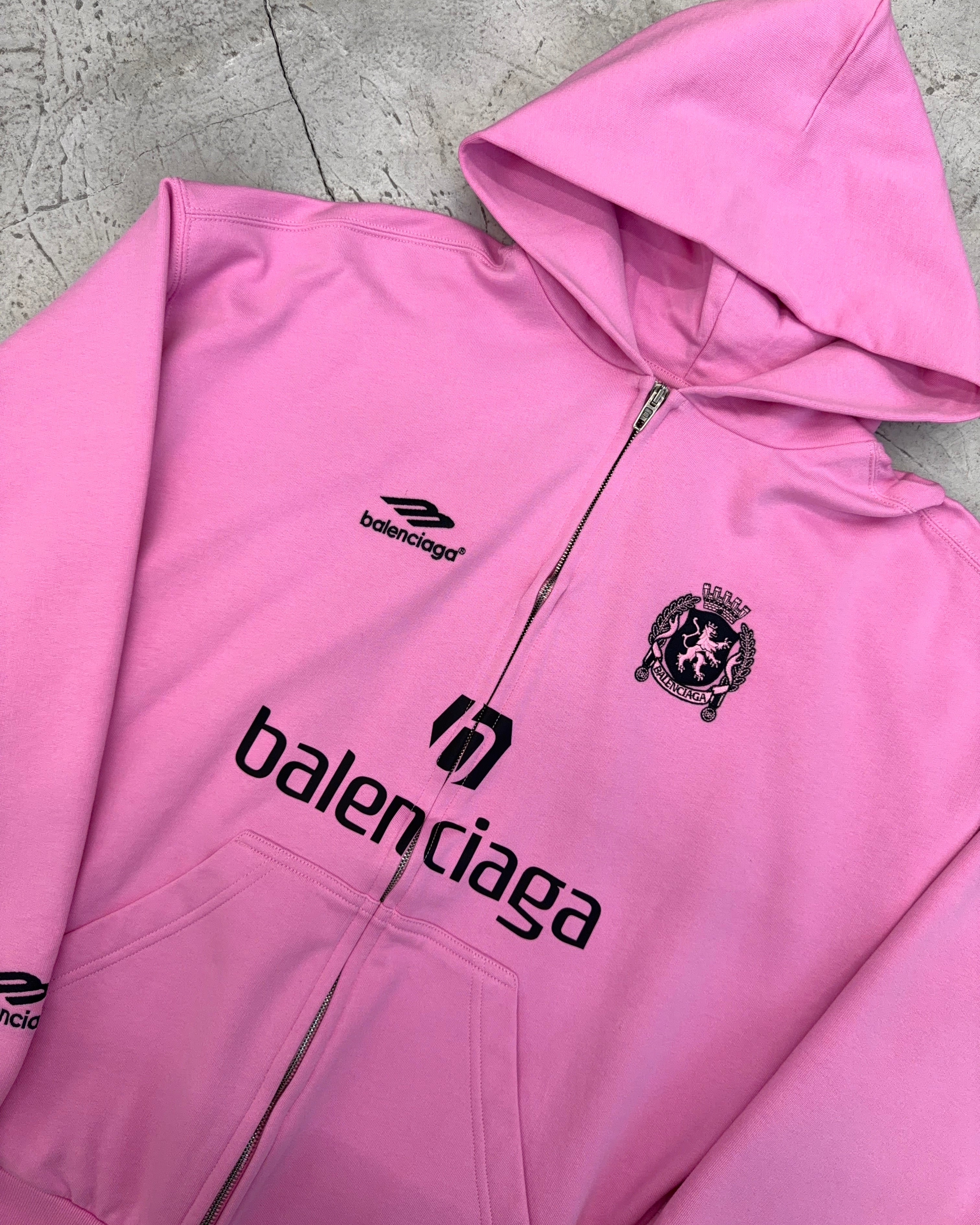 BALENCIAGA SS24 SOCCER ZIP HOODIE