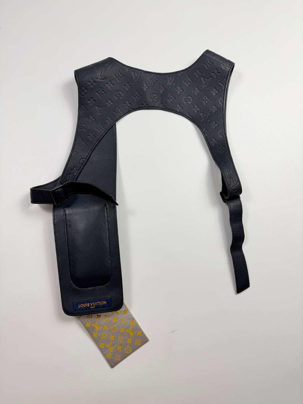 LOUIS VUITTON EMBOSSED MID LAYER LEATHER VEST