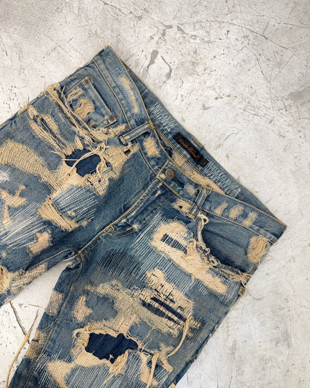 UNDERCOVER FW05 85 ARTS AND CRAFT JEANS