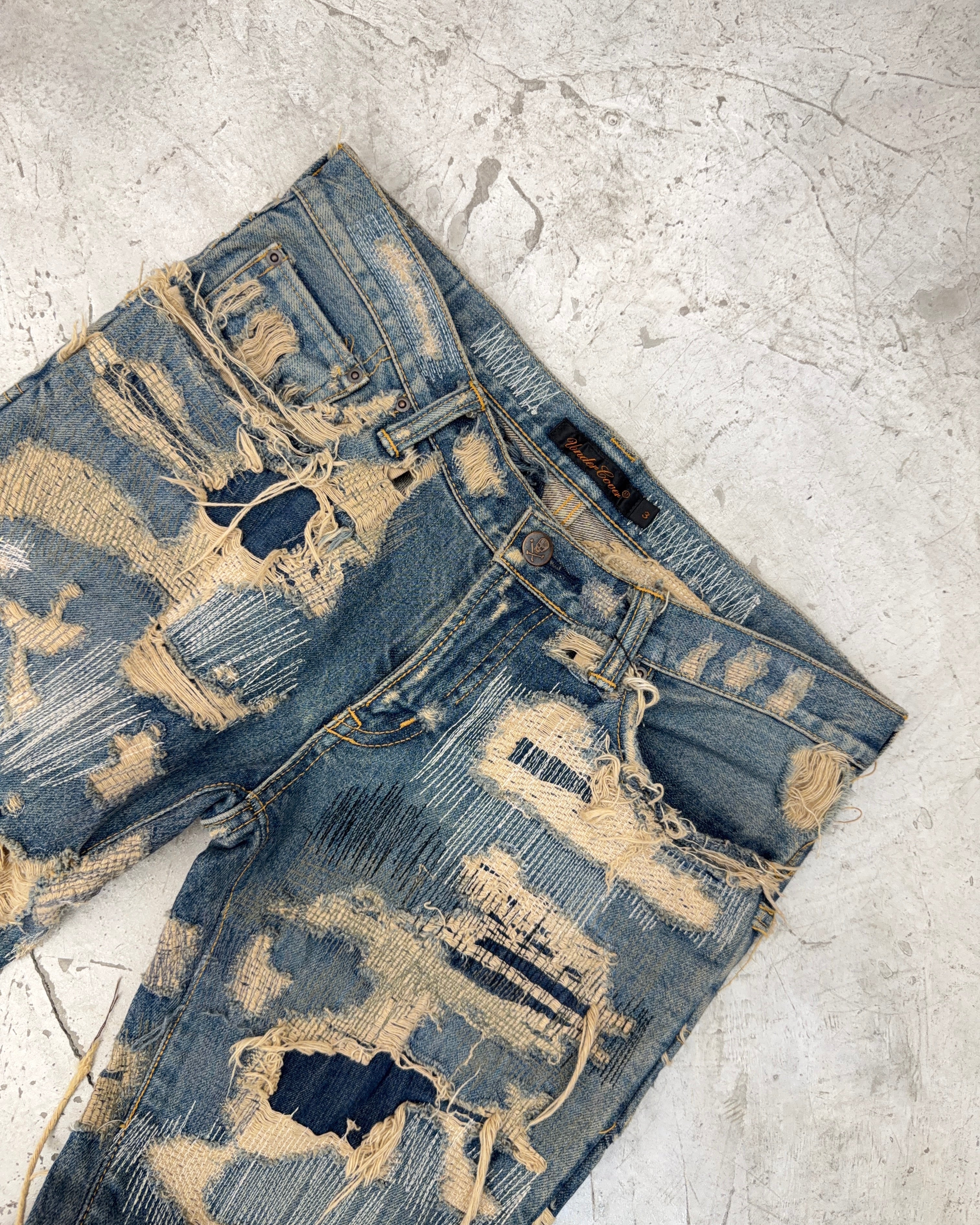 UNDERCOVER FW05 85 ARTS AND CRAFT JEANS