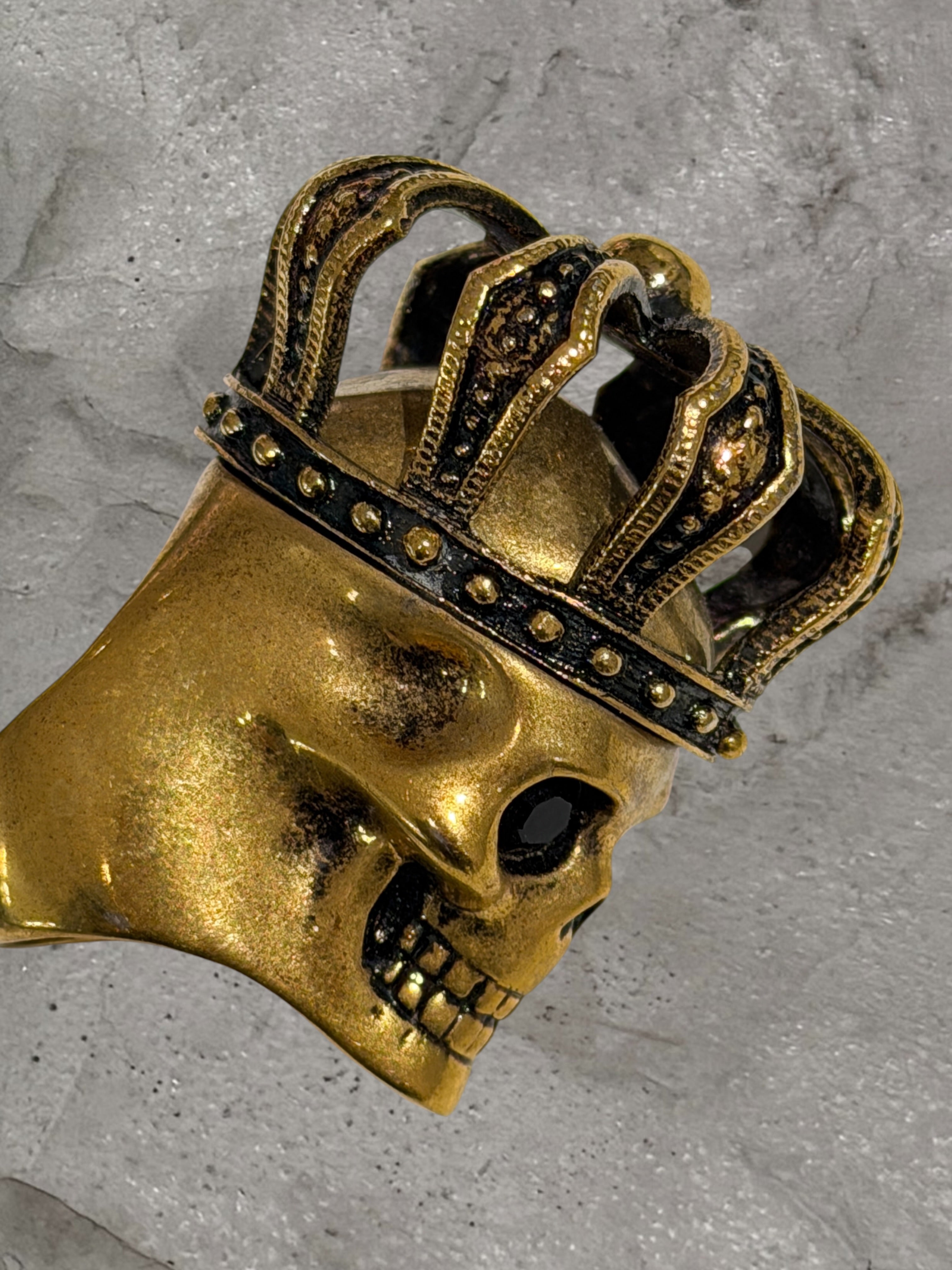 ALEXANDER MCQUEEN SKULL CROWN RING