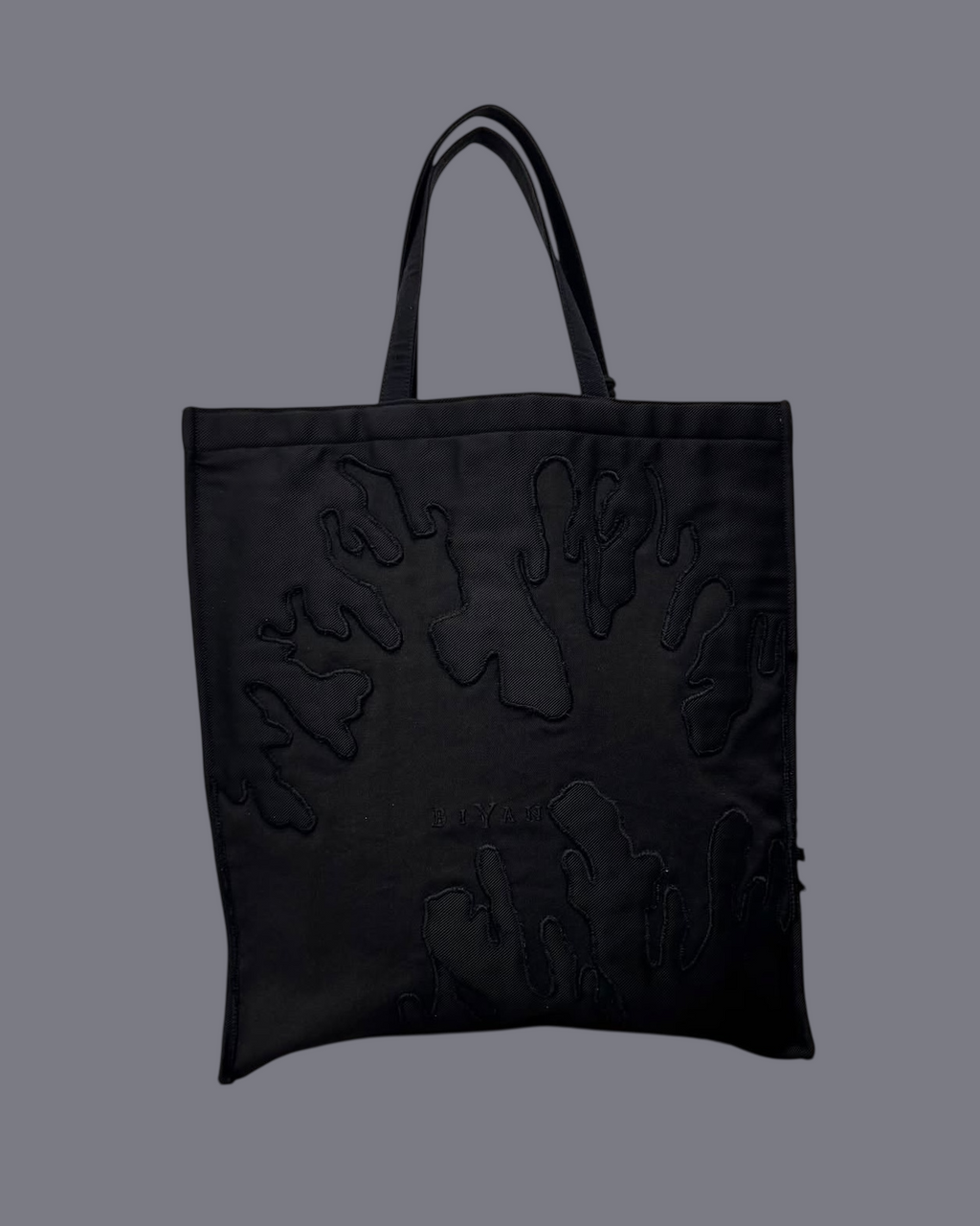 BIYAN BRAID DETAIL EMBROIDERED TOTE BAG