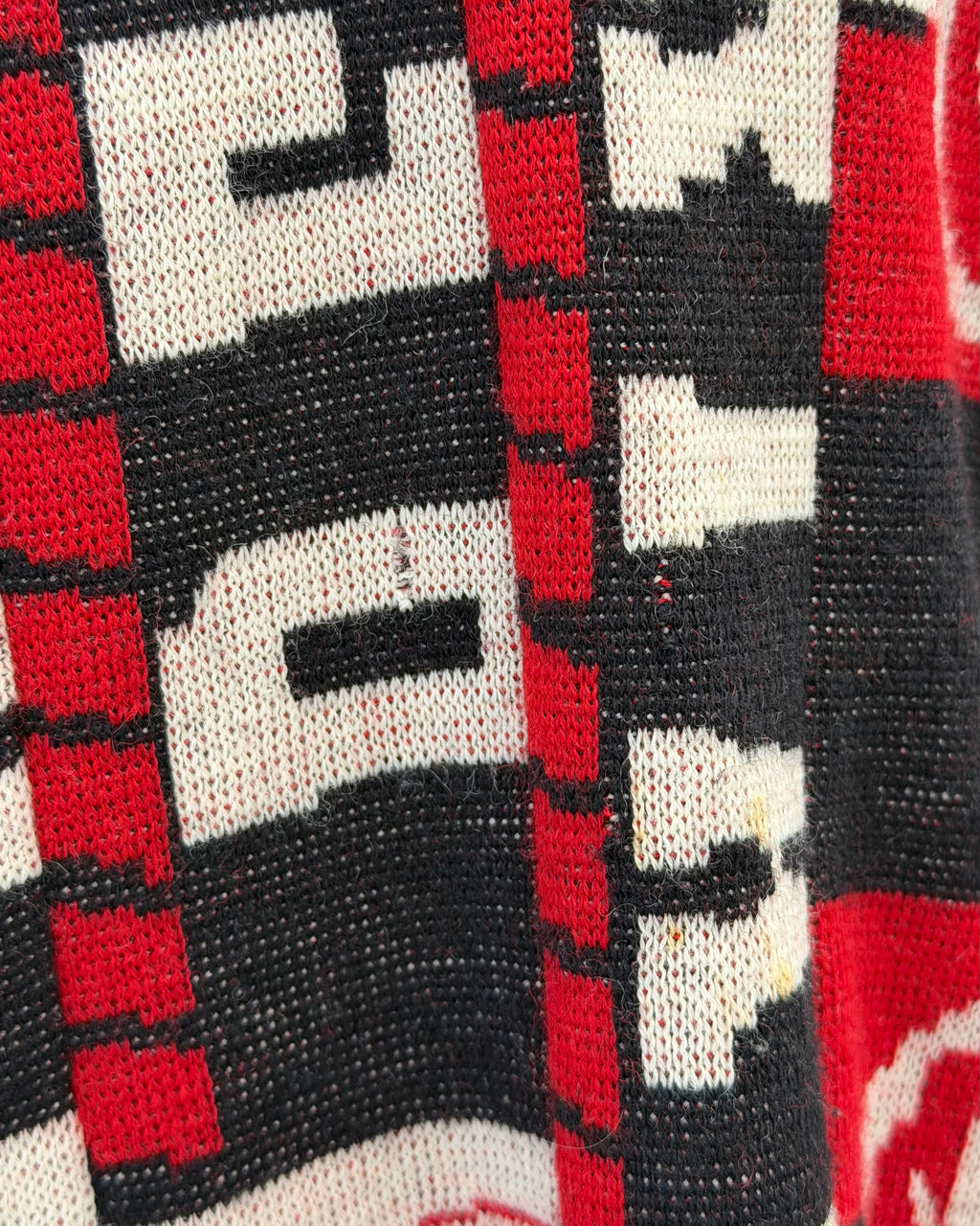 H&M X MAISON MARGIELA FW2012 FOOTBALL SCARF SWEATER