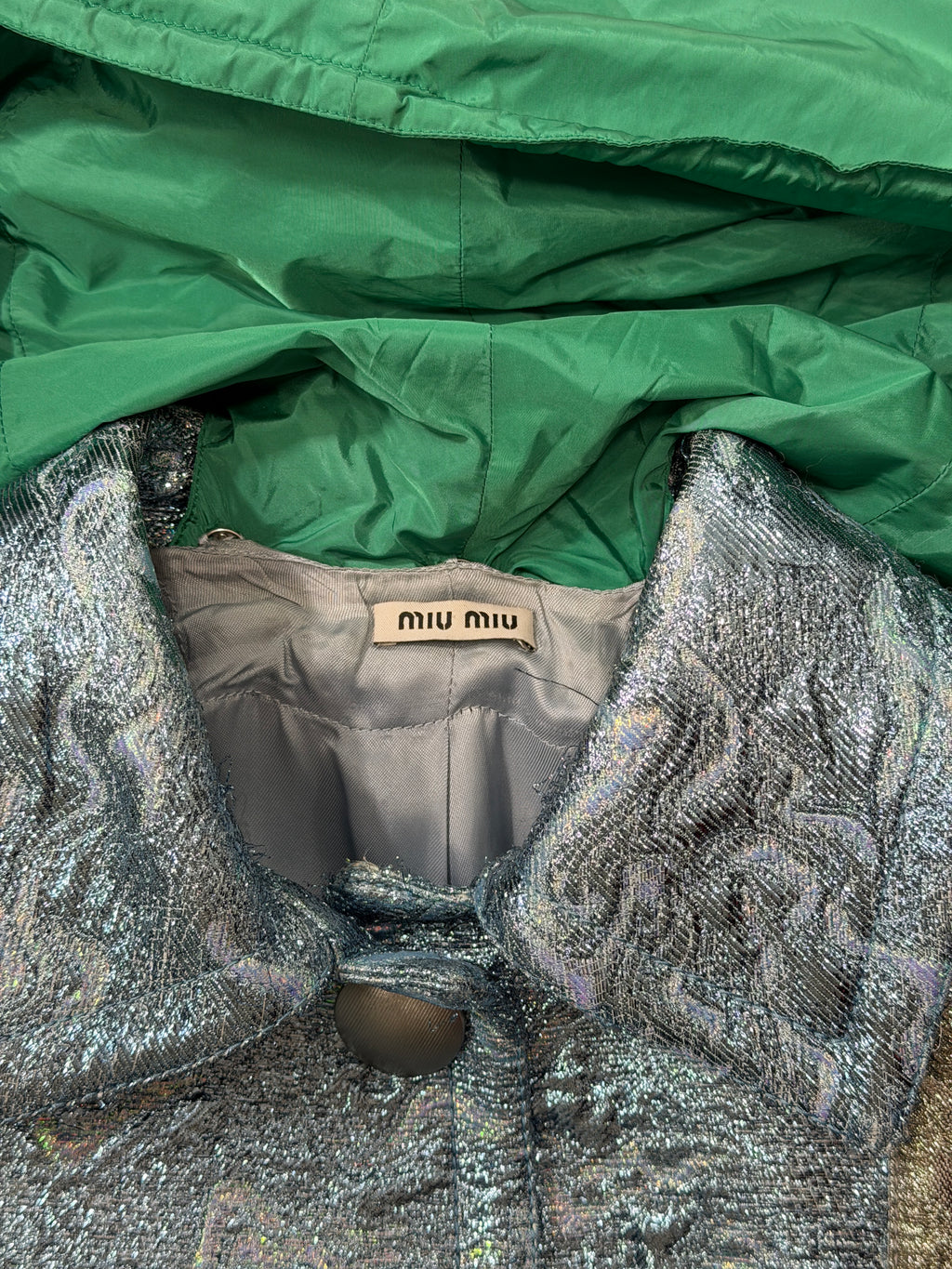 MIU MIU FW14 METALLIC JACQUARD JACKET