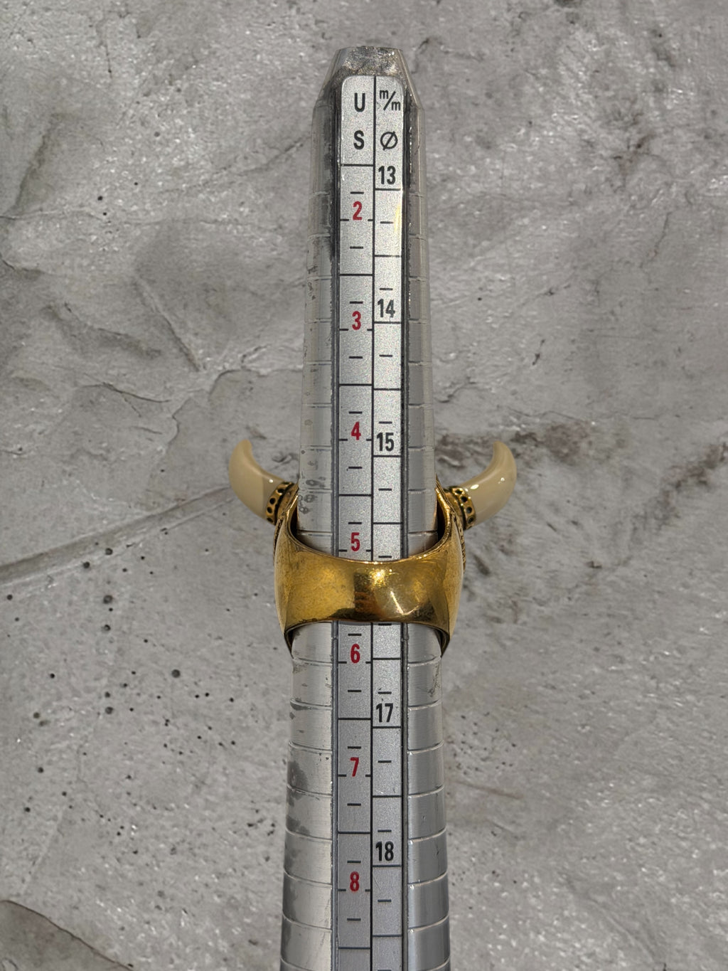 ALEXANDER MCQUEEN VIKING SKULL COCKTAIL RING