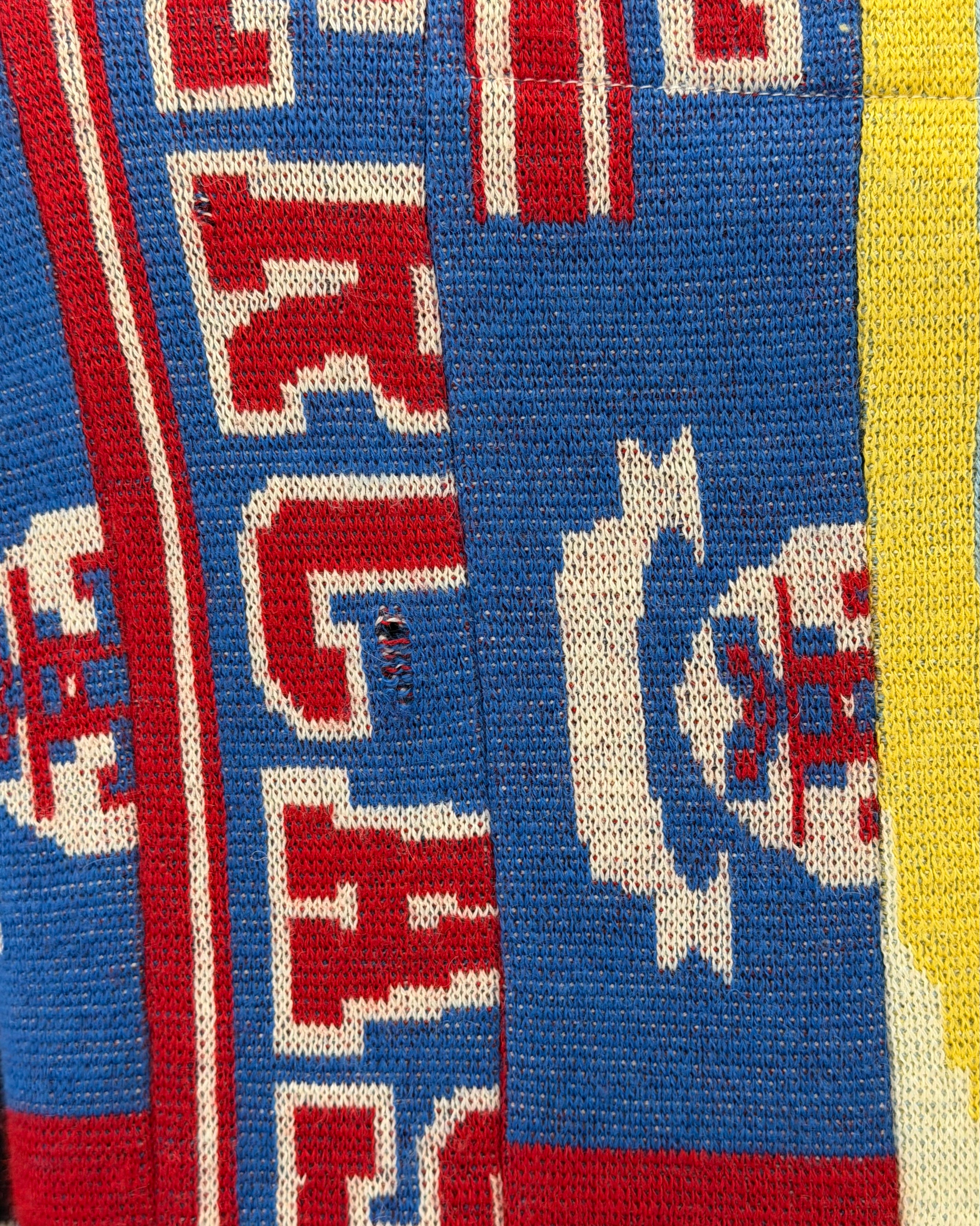 H&M X MAISON MARGIELA FW2012 FOOTBALL SCARF SWEATER