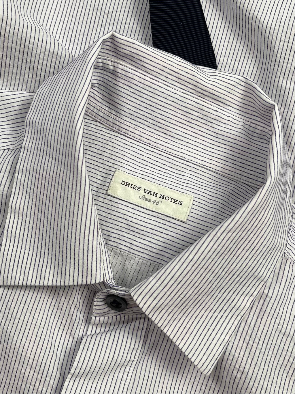 DRIES VAN NOTEN SS15 BALLET STRIPED HARNESS SHIRT
