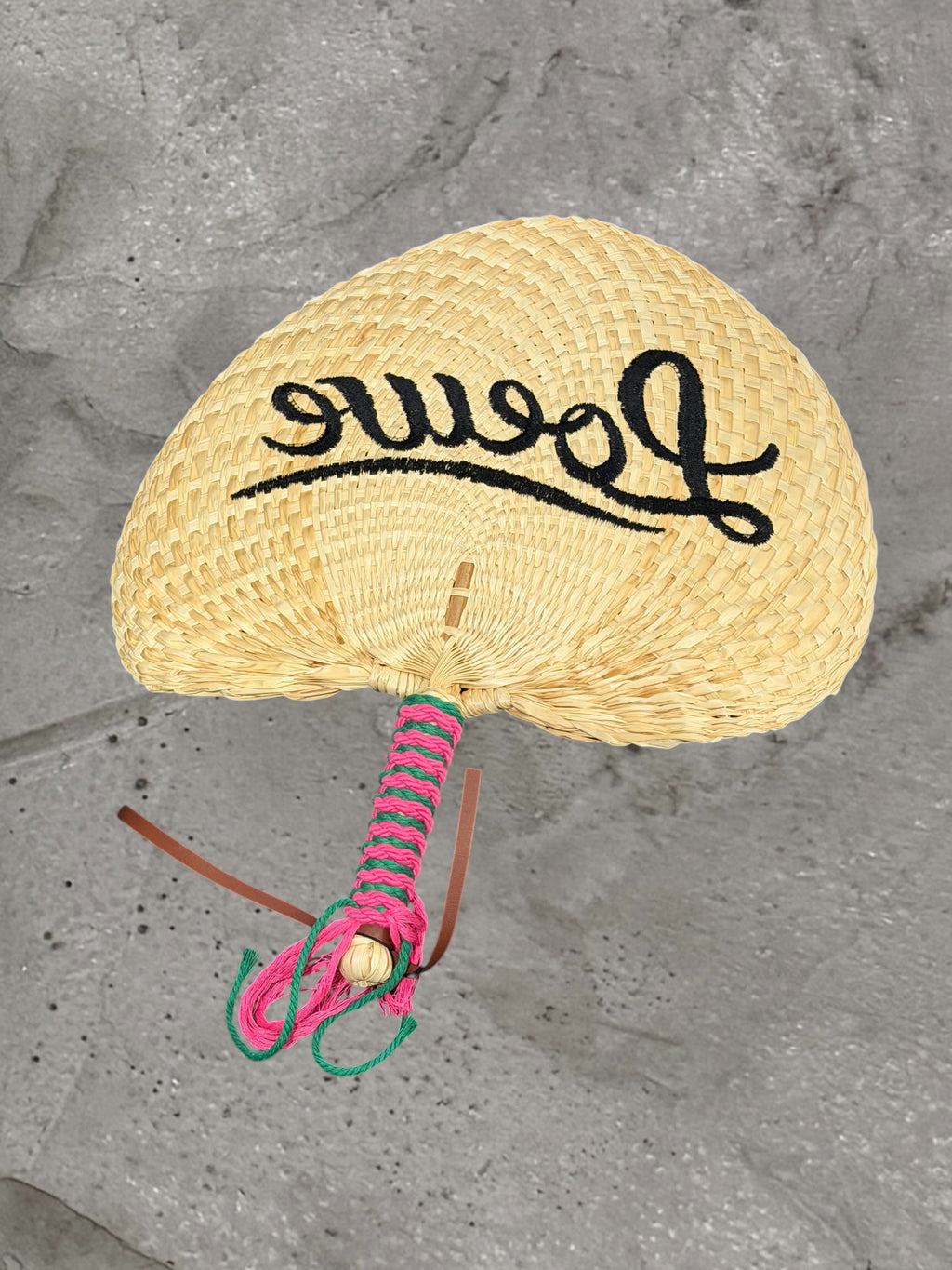 LOEWE SS21 STRAW FAN