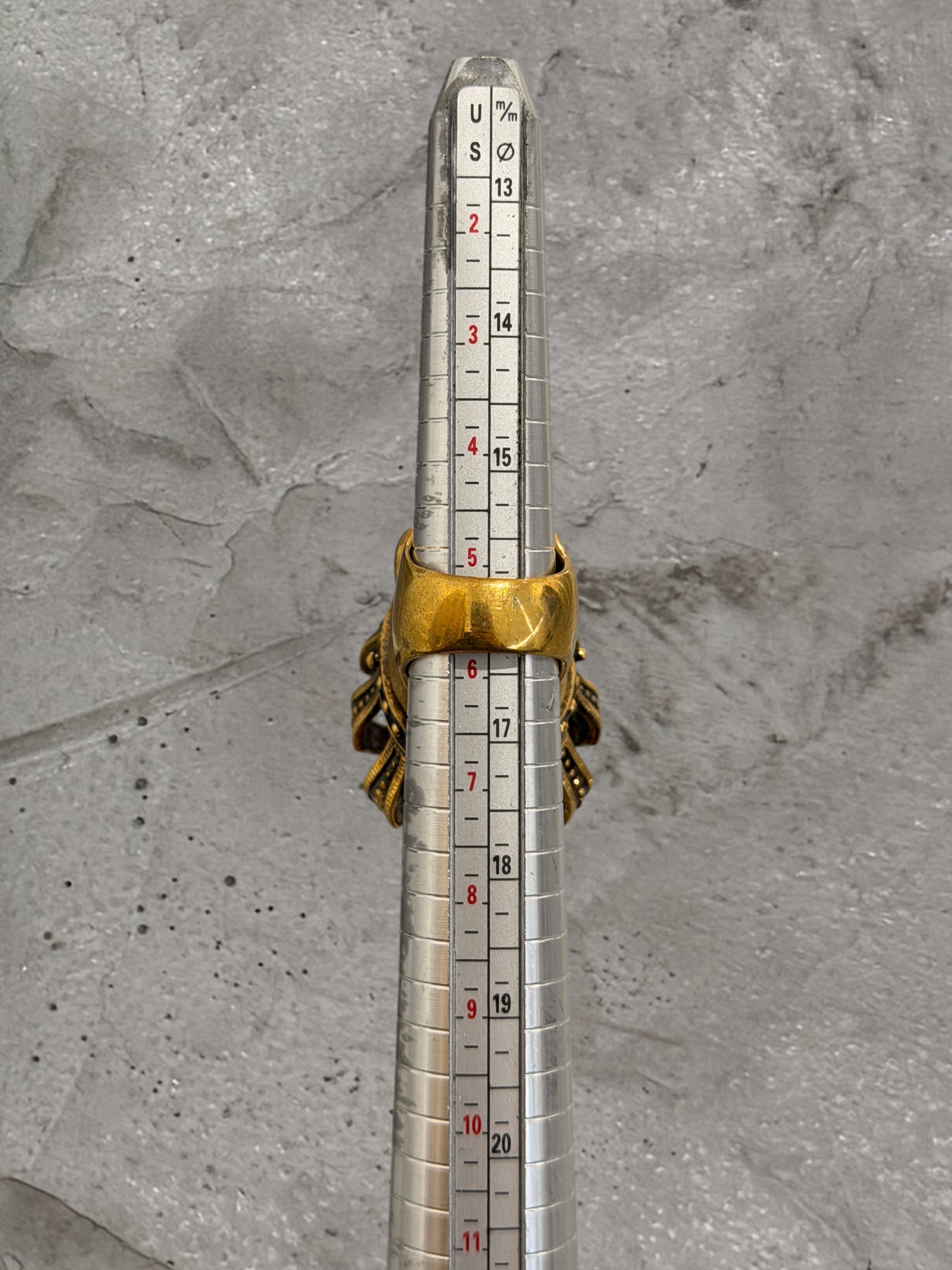 ALEXANDER MCQUEEN SKULL CROWN RING
