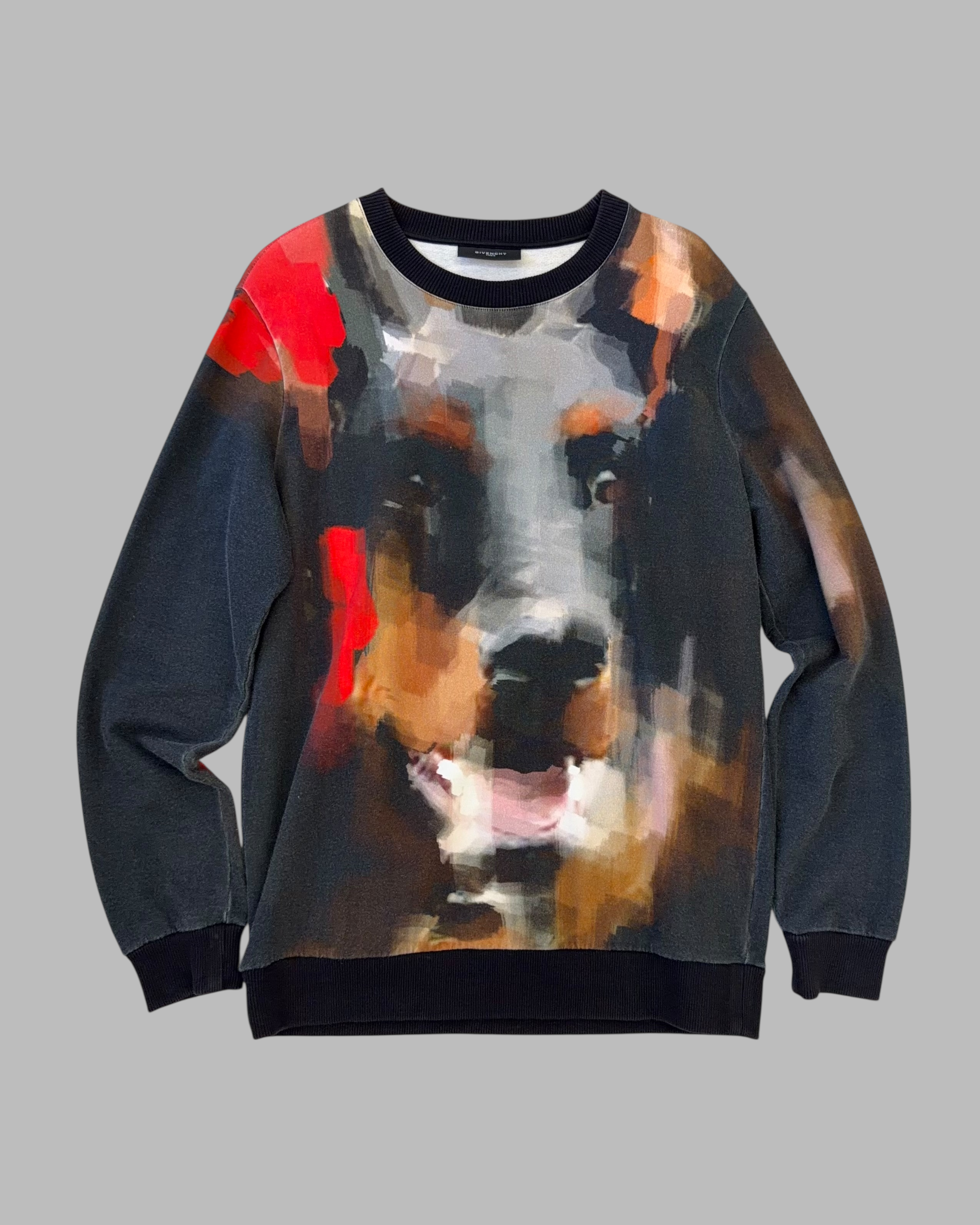 GIVENCHY PRE-FALL 2013 ABSTRACT DOBERMAN SWEATSHIRT