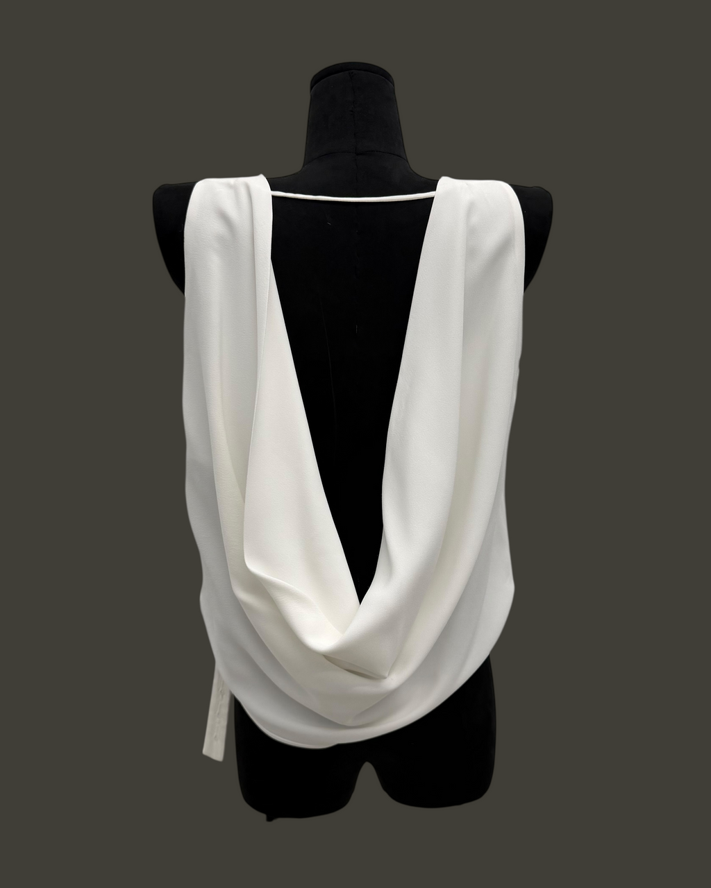 NINA RICCI CADY DRAPPED OPEN-BACK VEST