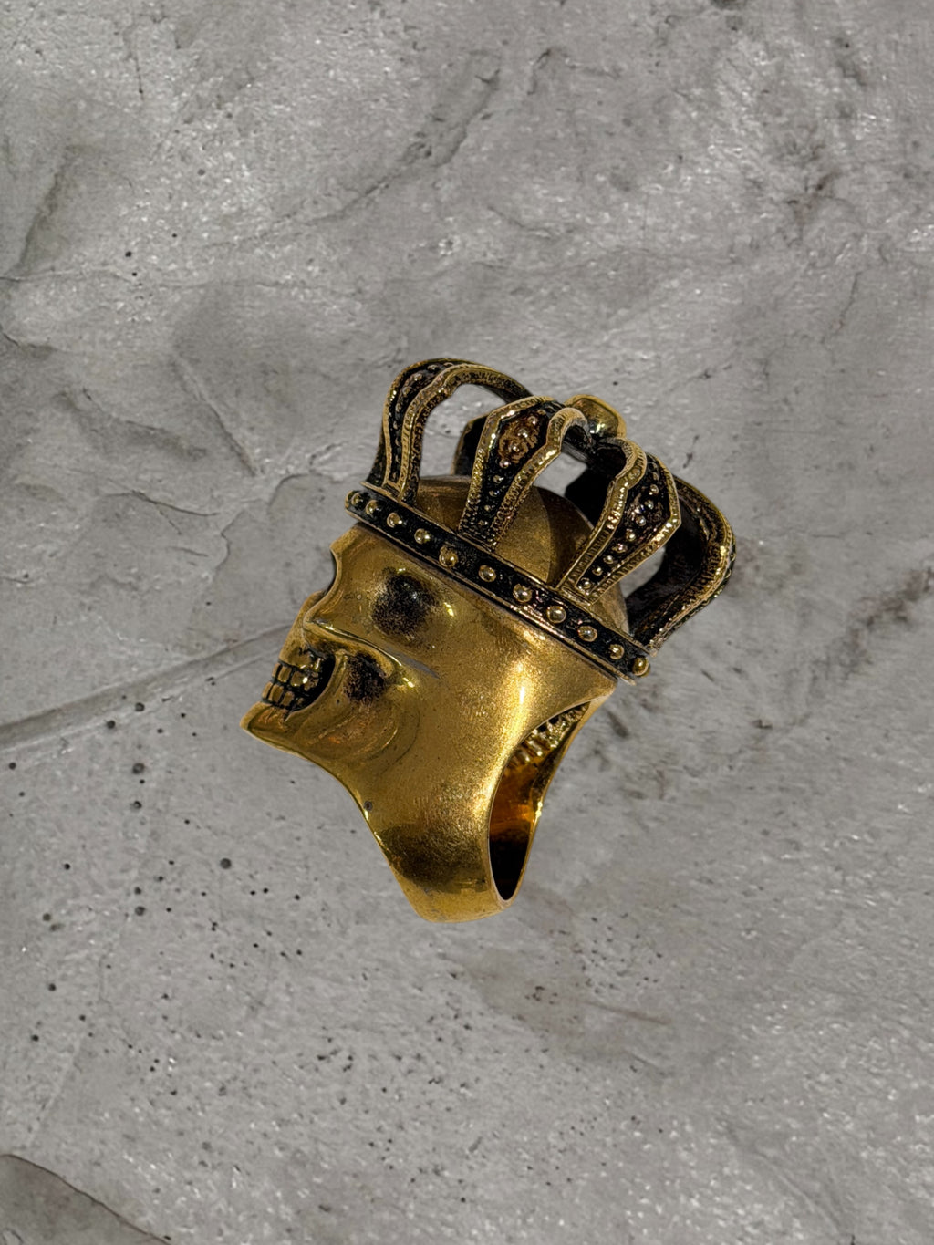 ALEXANDER MCQUEEN SKULL CROWN RING