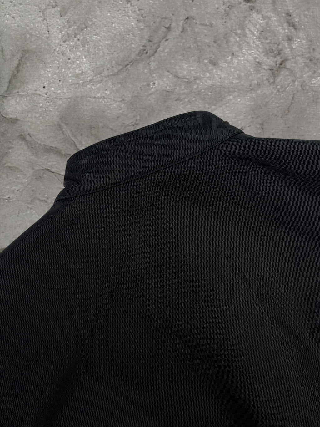 HERMES BLACK ZIP NYLON JACKET