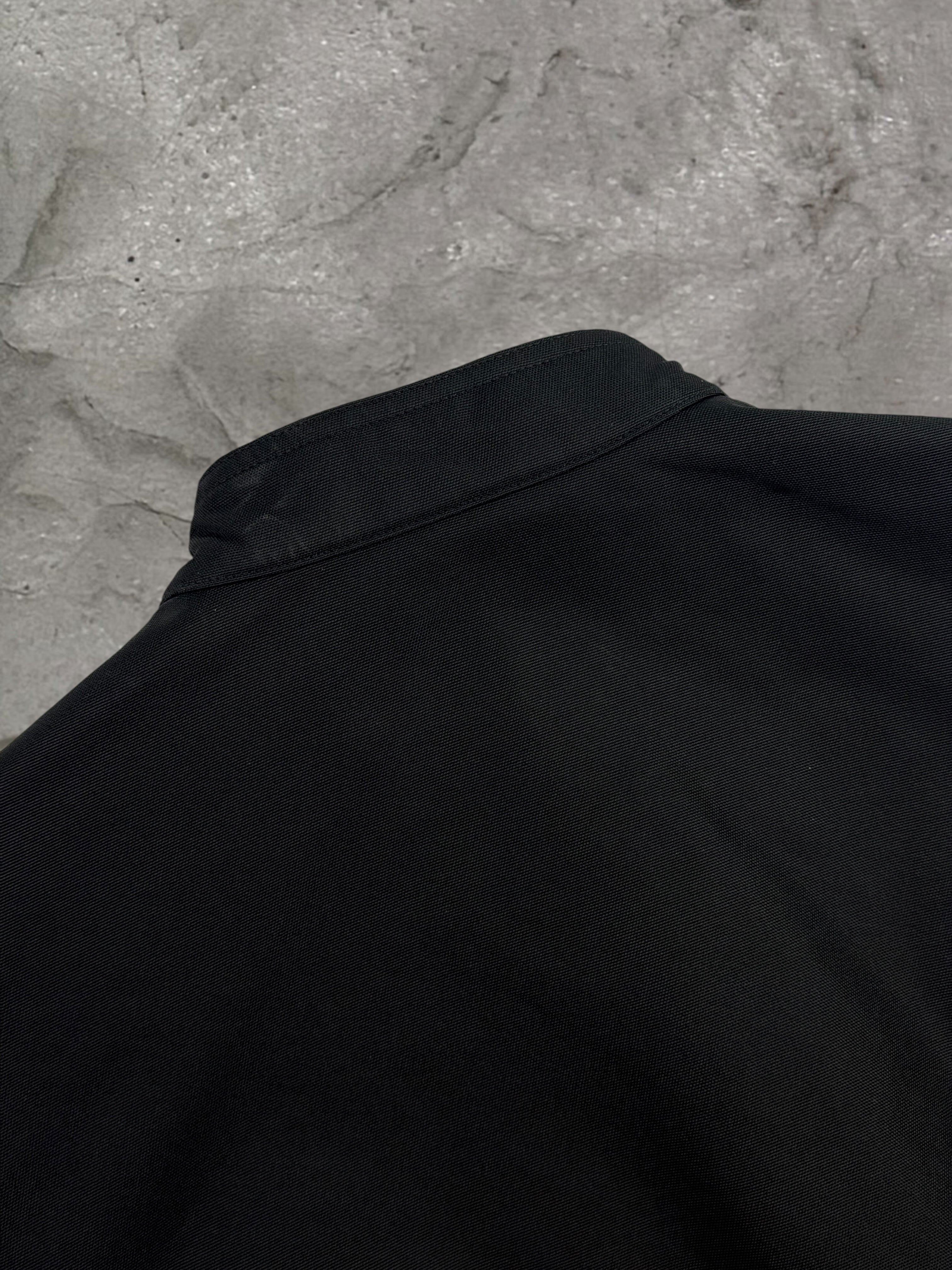 HERMES BLACK ZIP NYLON JACKET