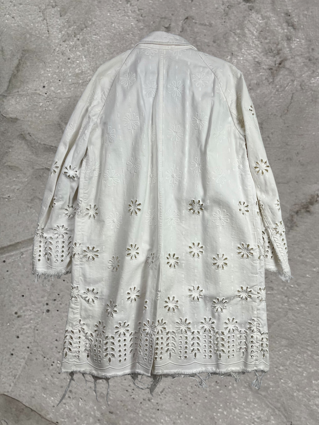 DRIES VAN NOTEN FW18 FLORAL CUTOUT COAT