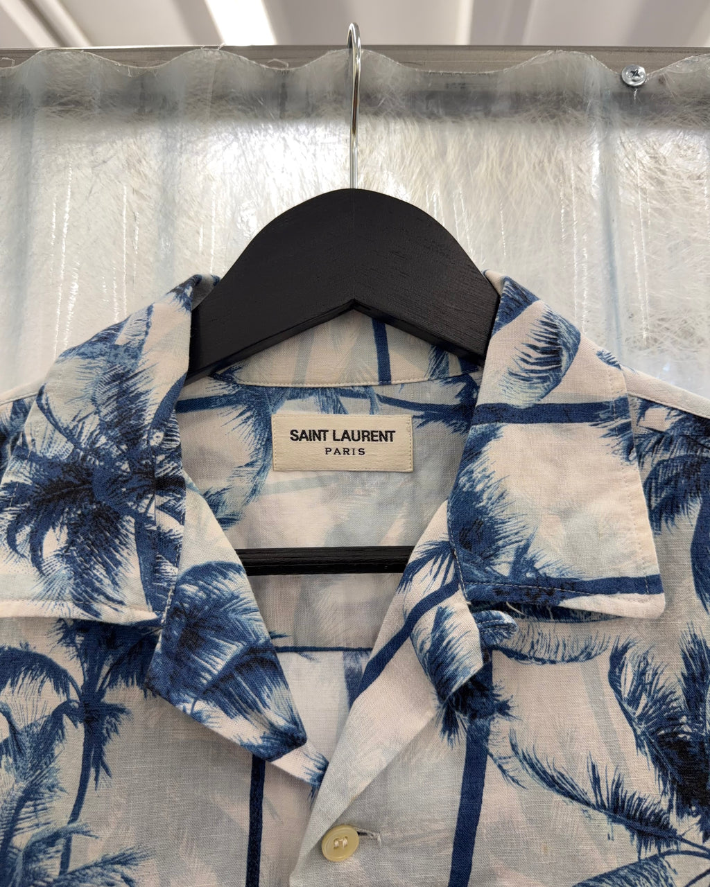 SAINT LAURENT SS16 PALM TREES SHIRT
