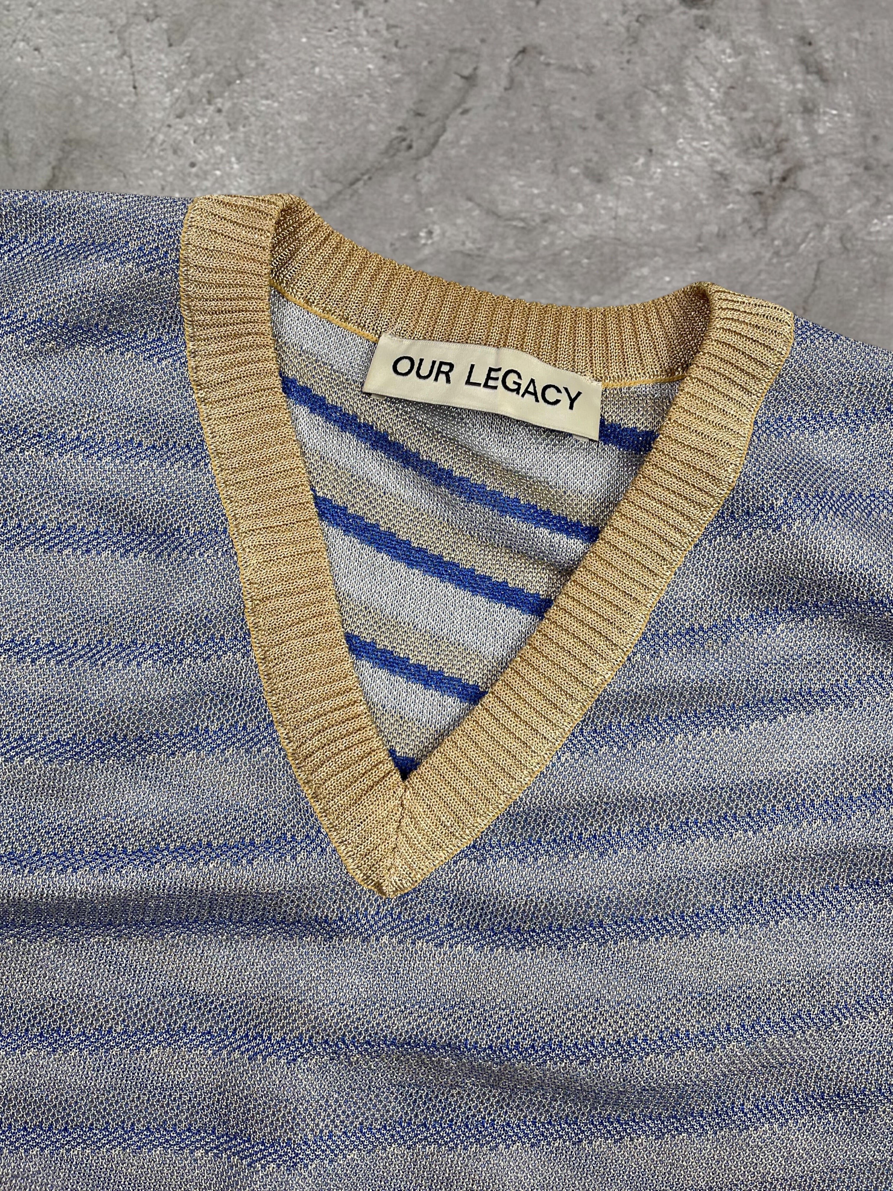 OUR LEGACY SS23 STRIPED KNITTED VEST