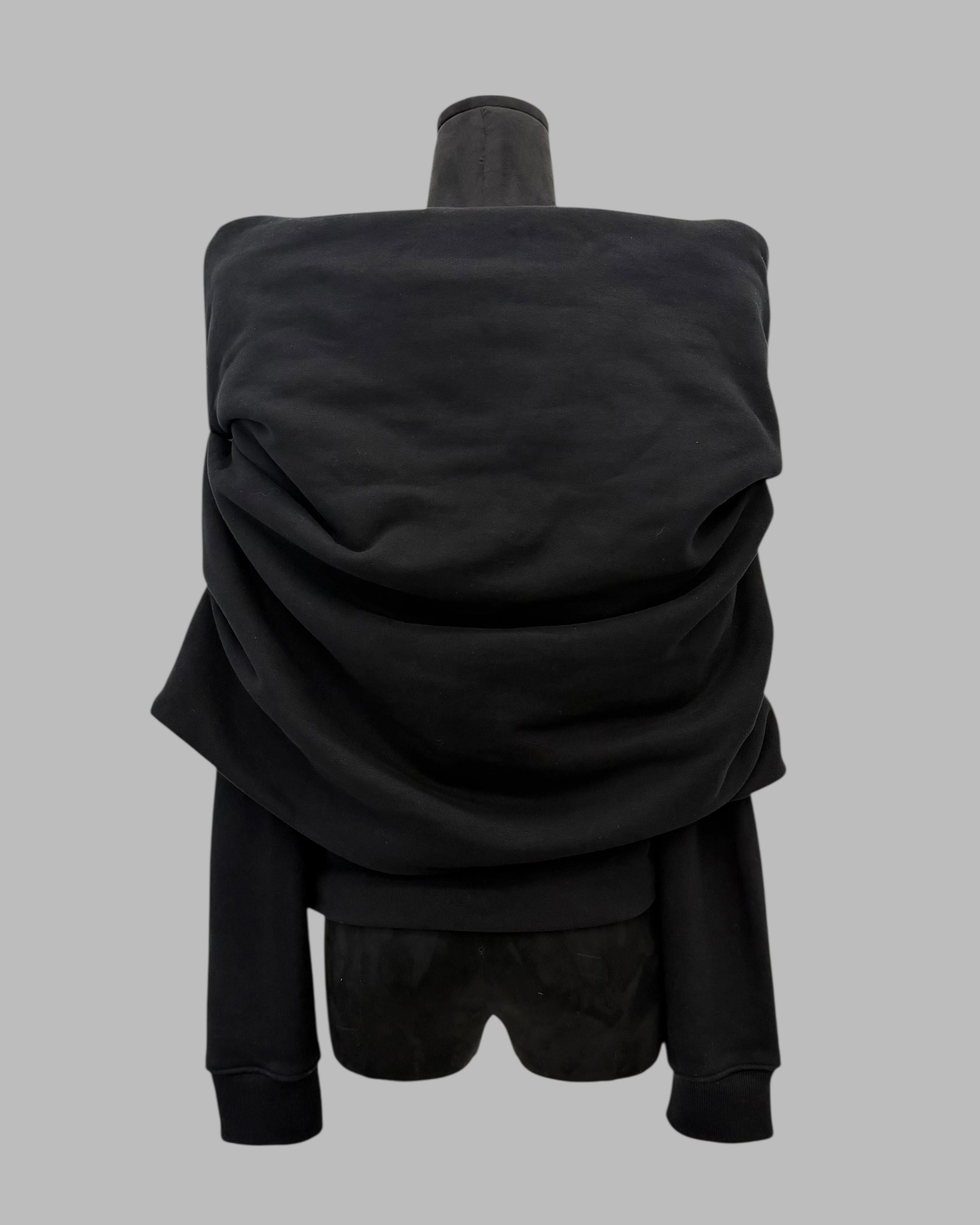 SAINT LAURENT FW24 OFF-THE-SHOULDER SWEATSHIRT