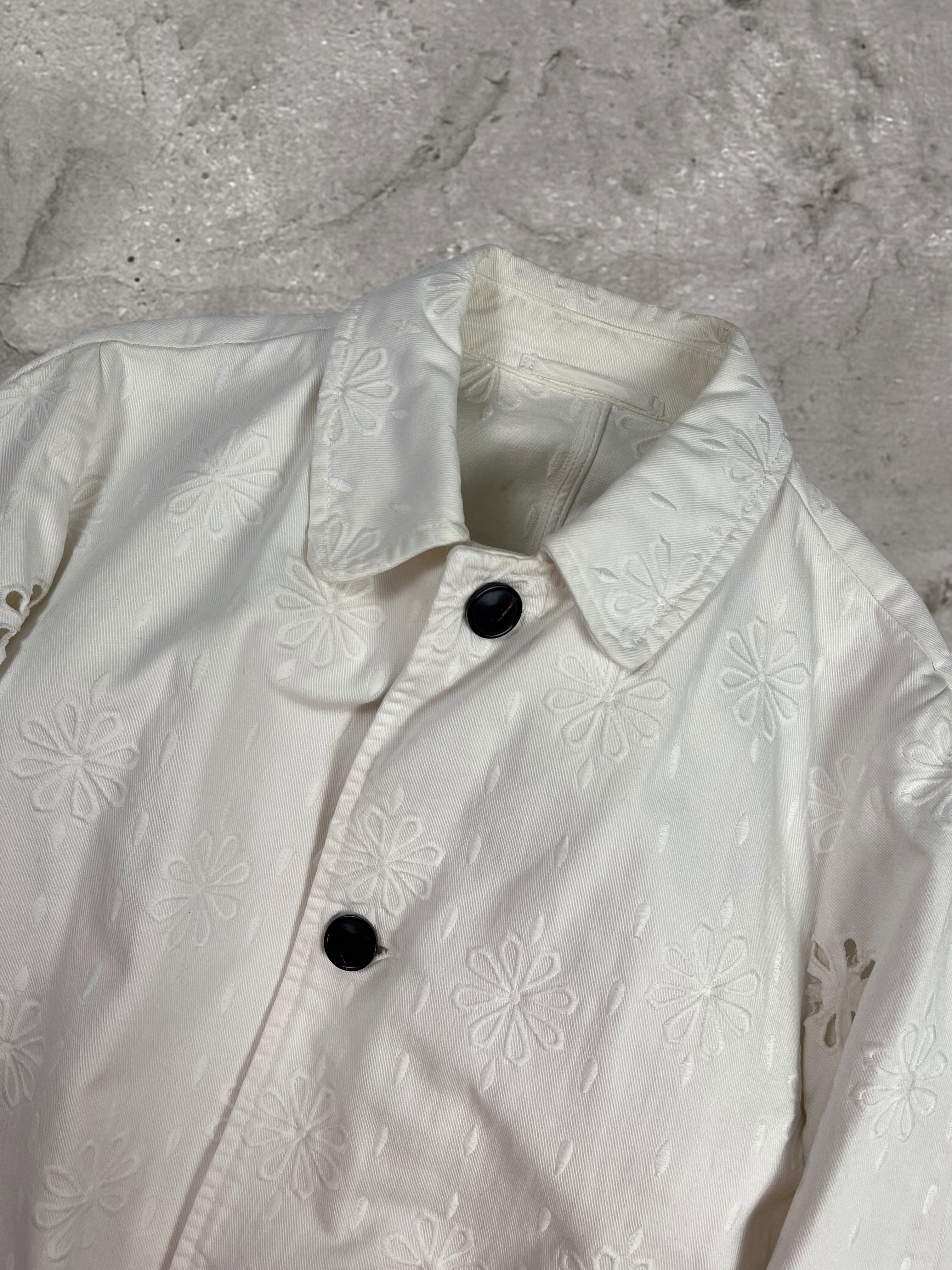 DRIES VAN NOTEN FW18 FLORAL CUTOUT COAT