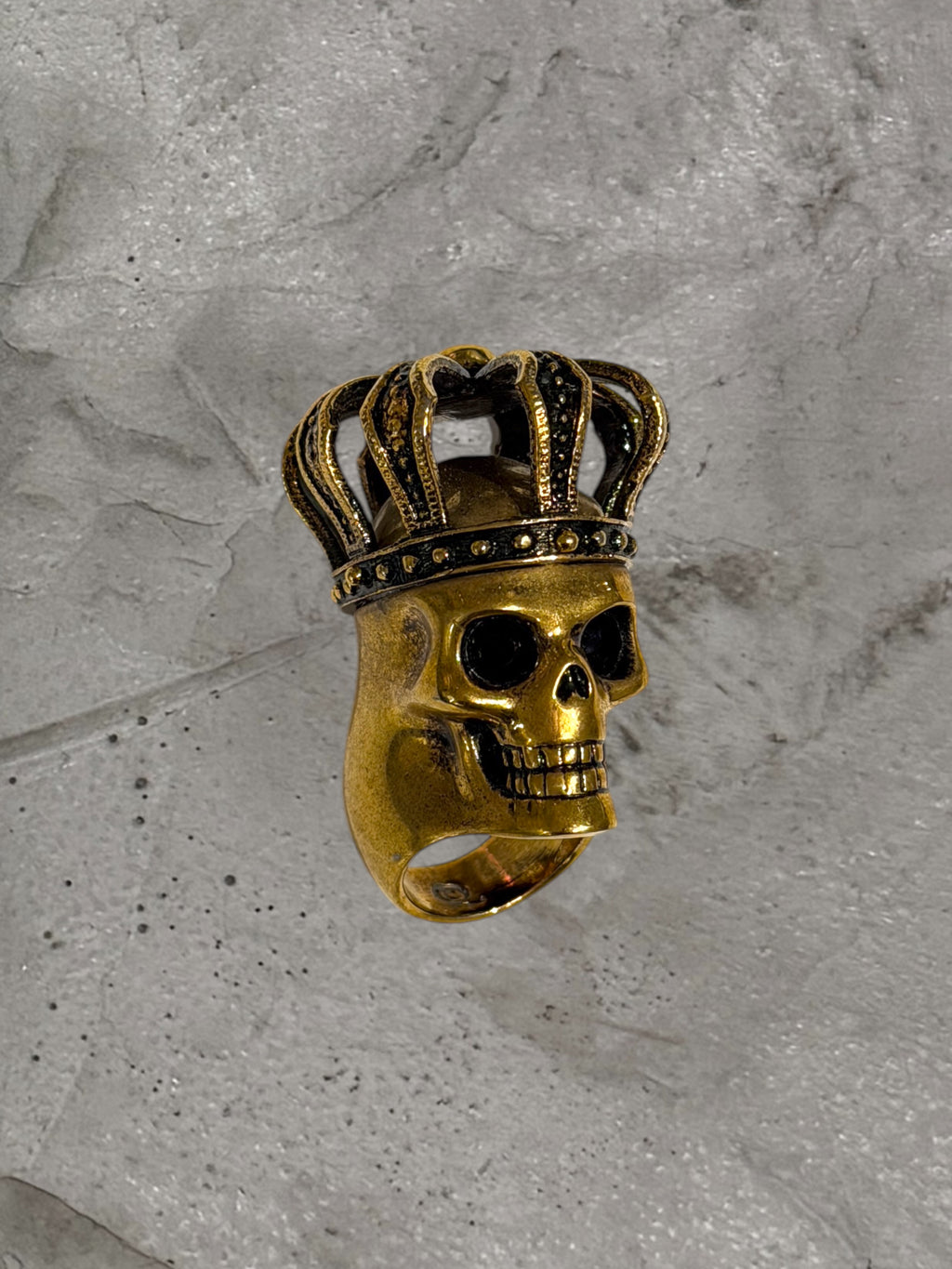 ALEXANDER MCQUEEN SKULL CROWN RING