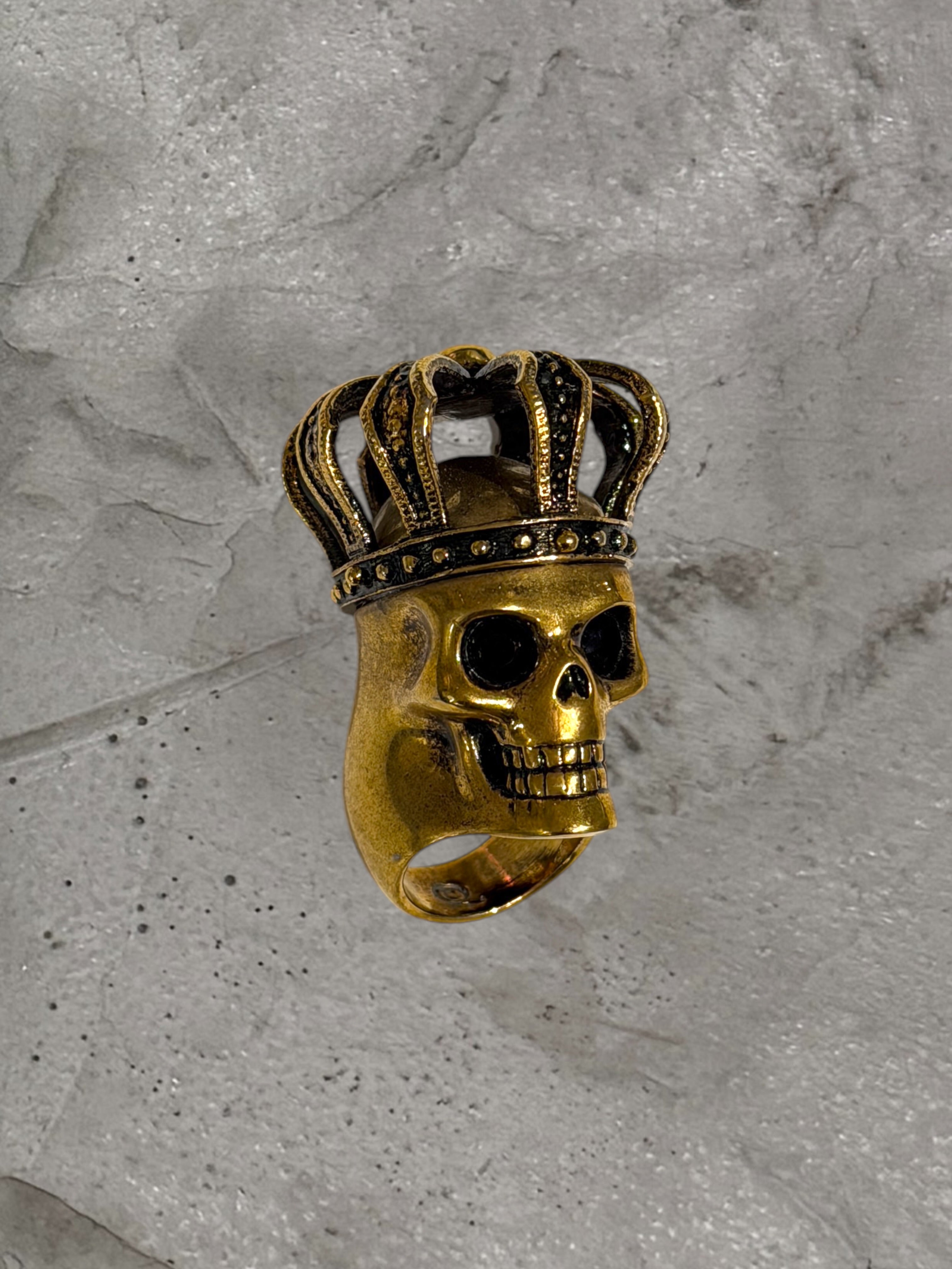 ALEXANDER MCQUEEN SKULL CROWN RING