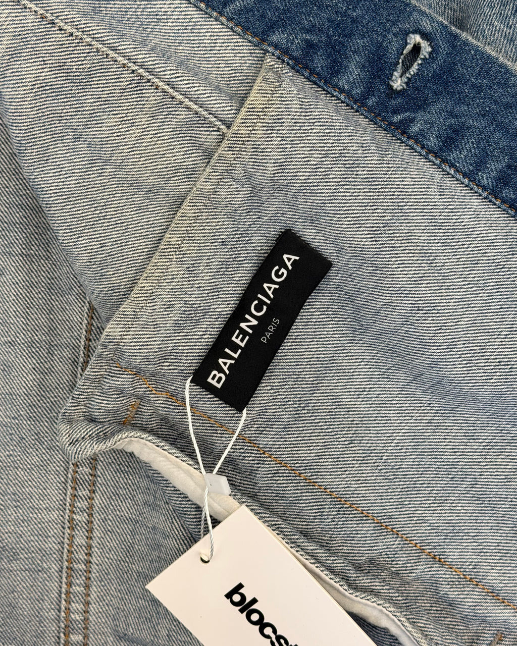 BALENCIAGA SS18 EUROPA DENIM JACKET