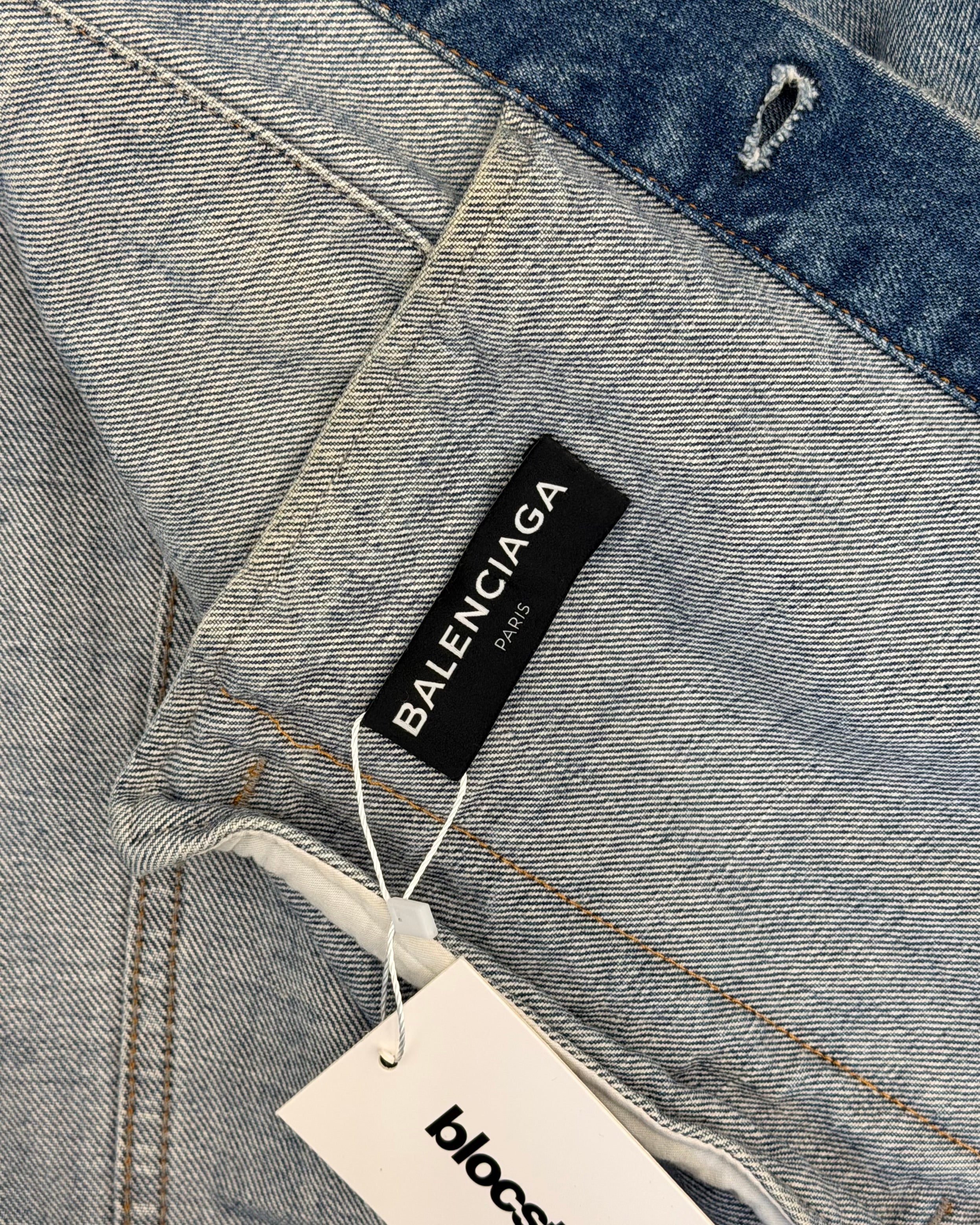 BALENCIAGA SS18 EUROPA DENIM JACKET