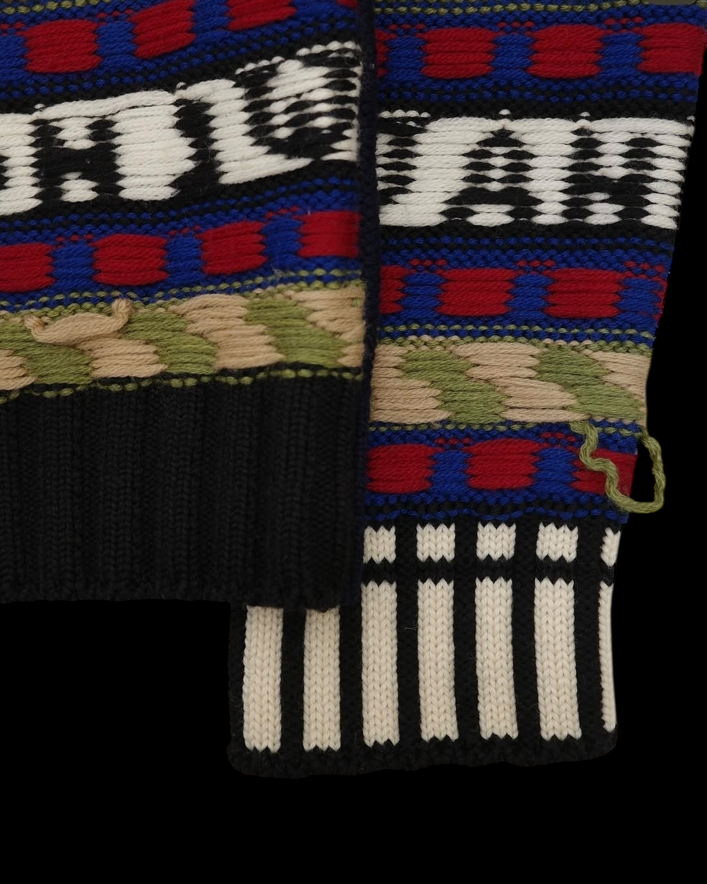 JW ANDERSON FW18 FAIR ISLE LOGO SWEATER