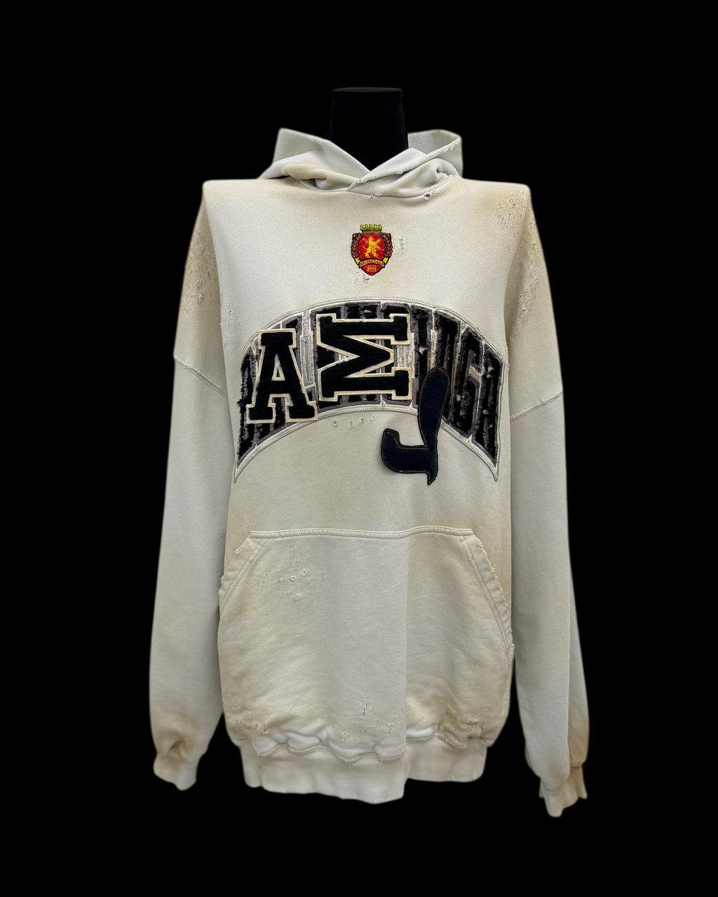 BALENCIAGA SS23 SKATER DISTRESSED HOODIE