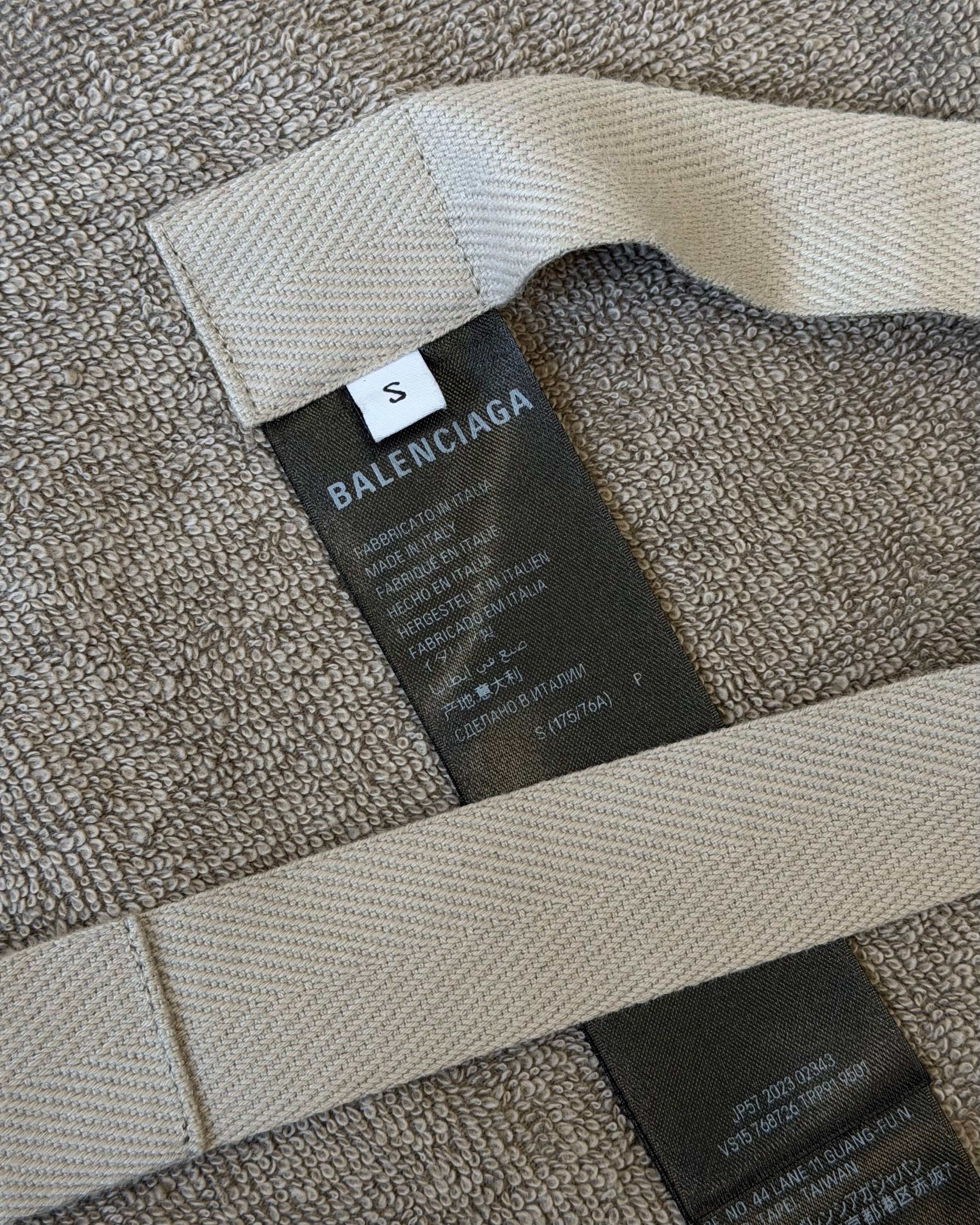 BALENCIAGA SPRING 2024 TOWEL SKIRT