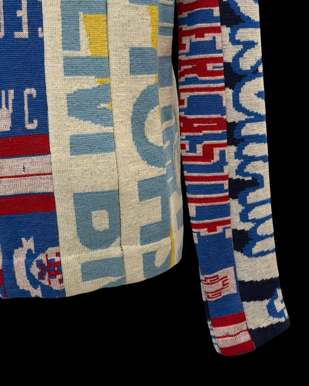 H&M X MAISON MARGIELA FW2012 FOOTBALL SCARF SWEATER