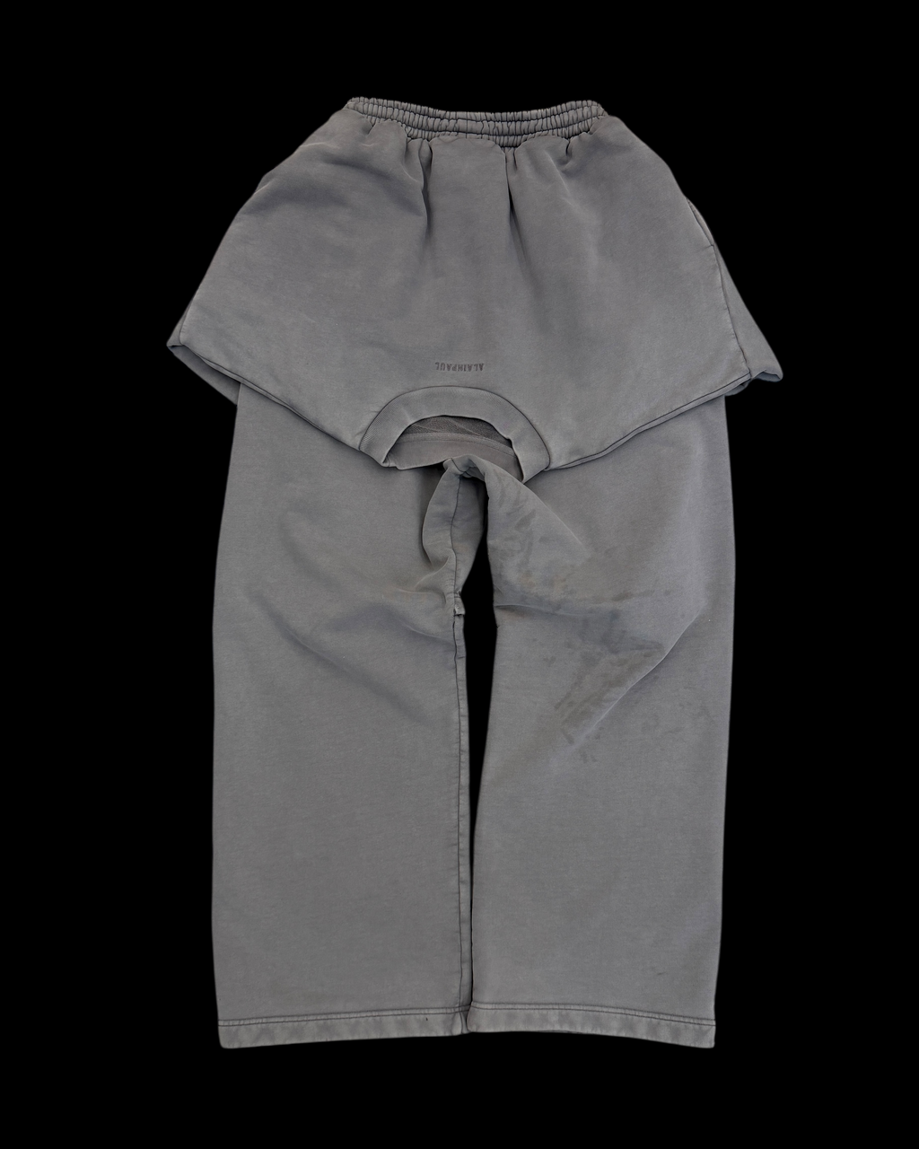 ALAINPAUL SS24 SWEATSHIRT LAYERED SWEATPANTS